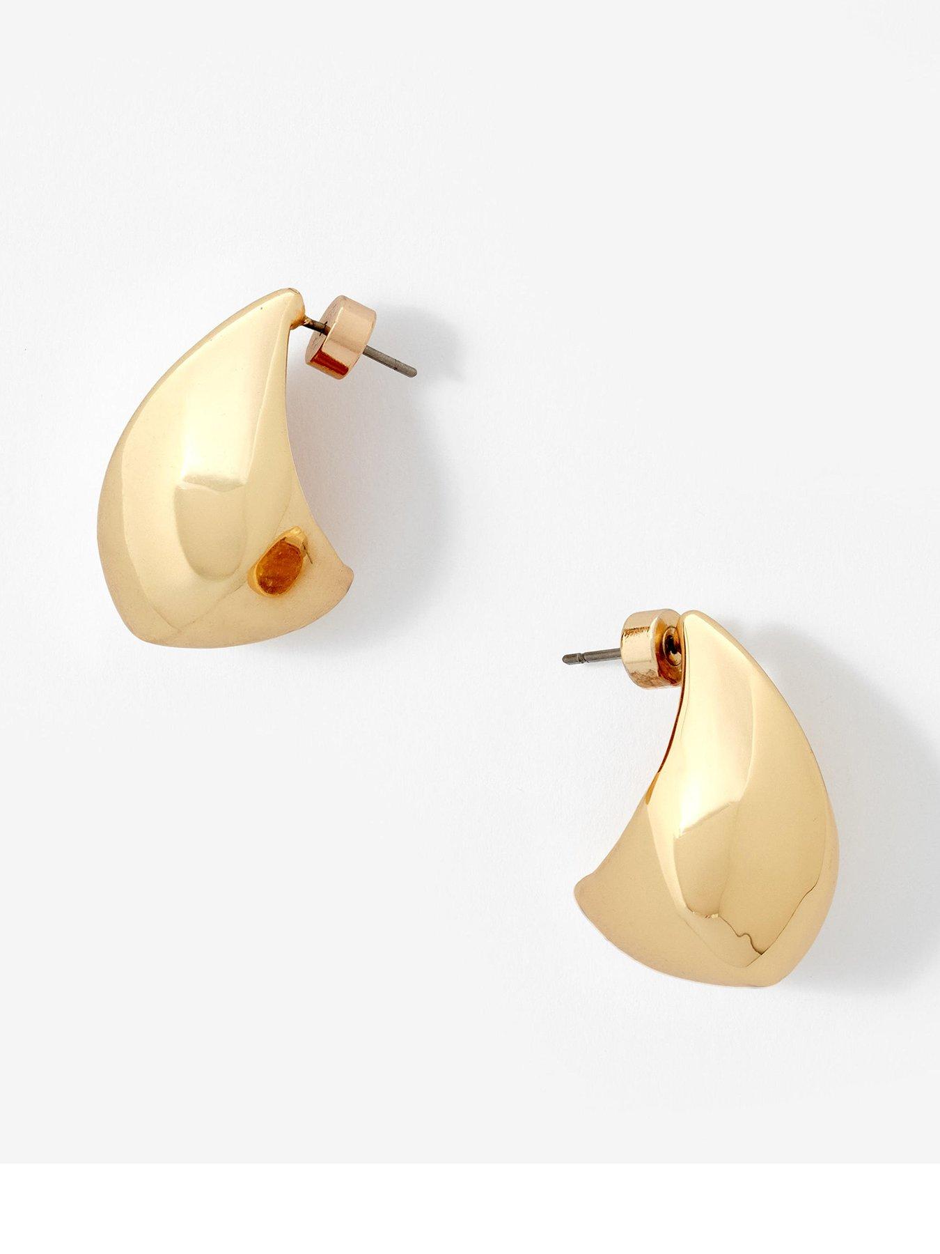 Mint Velvet Gold Tone Tear Stud