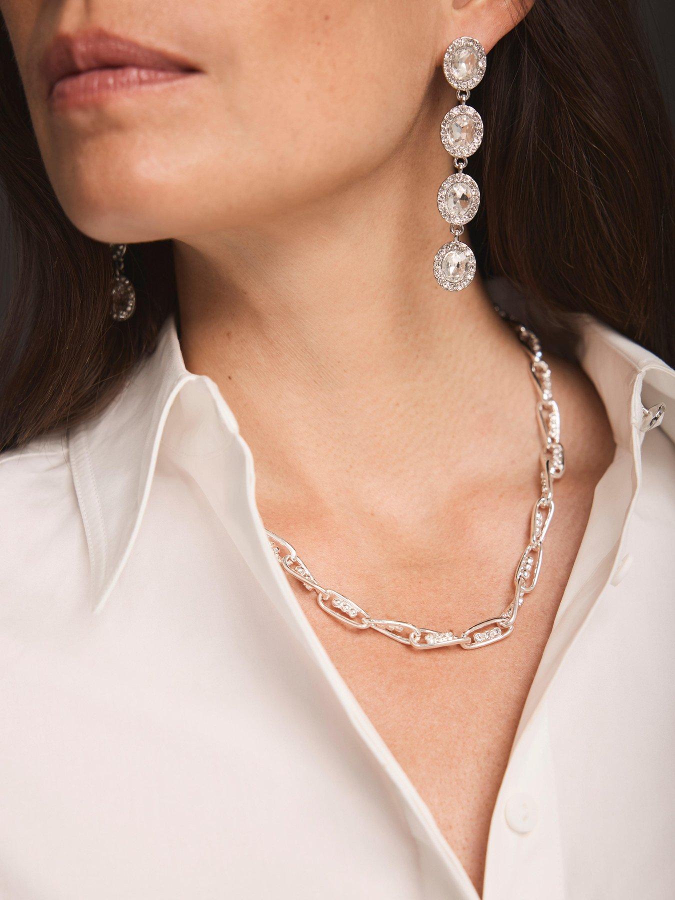  image of mint-velvet-mixed-metal-layer-necklace