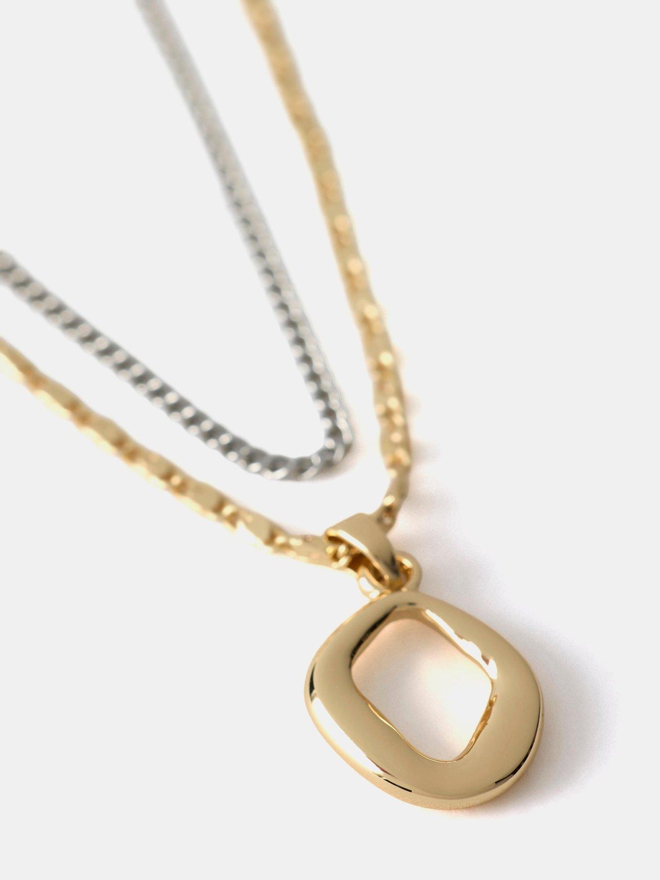  image of mint-velvet-mixed-metal-layer-necklace