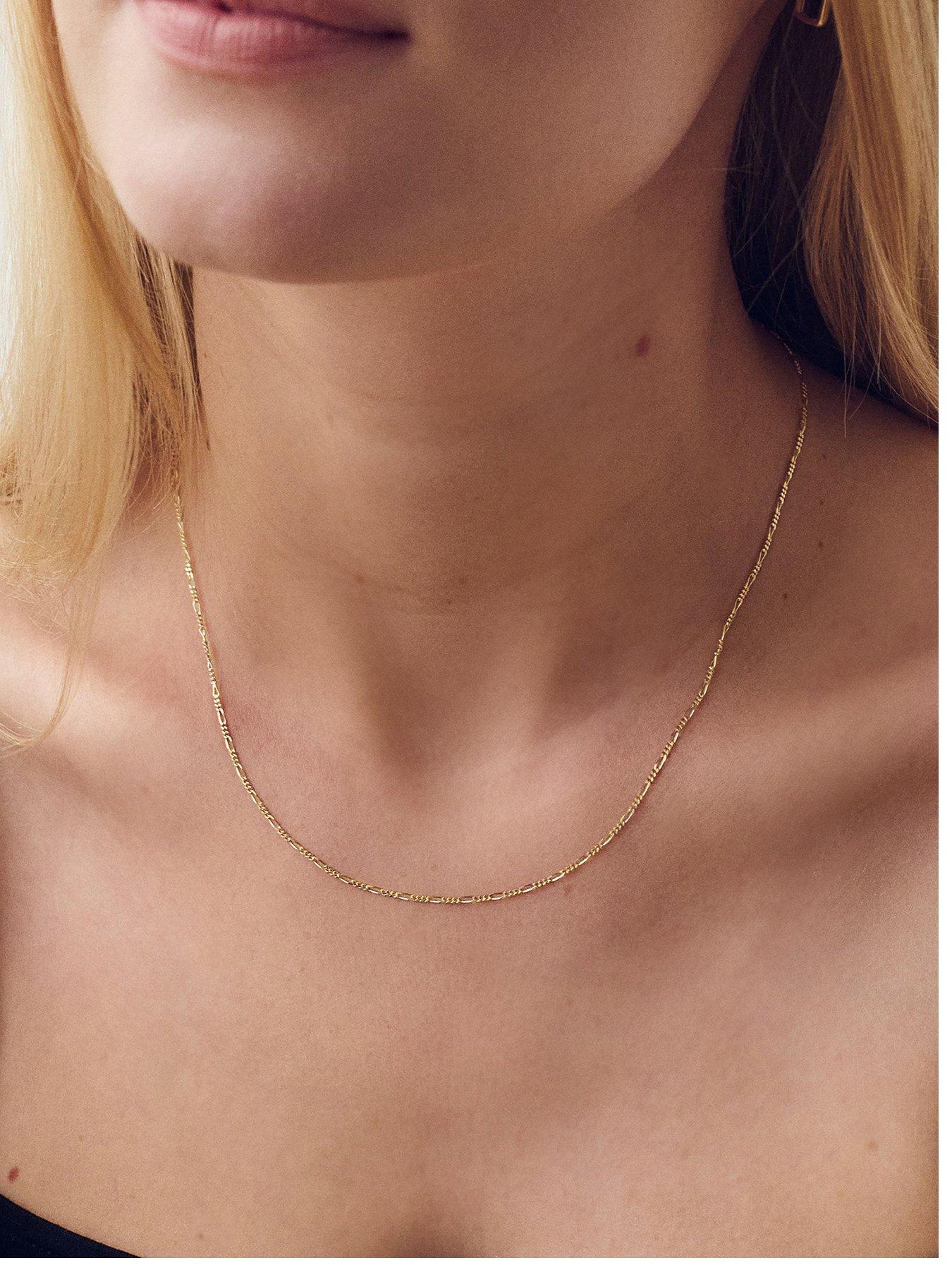 The Love Collection 9ct Yellow Gold Diamond Cut Chain
