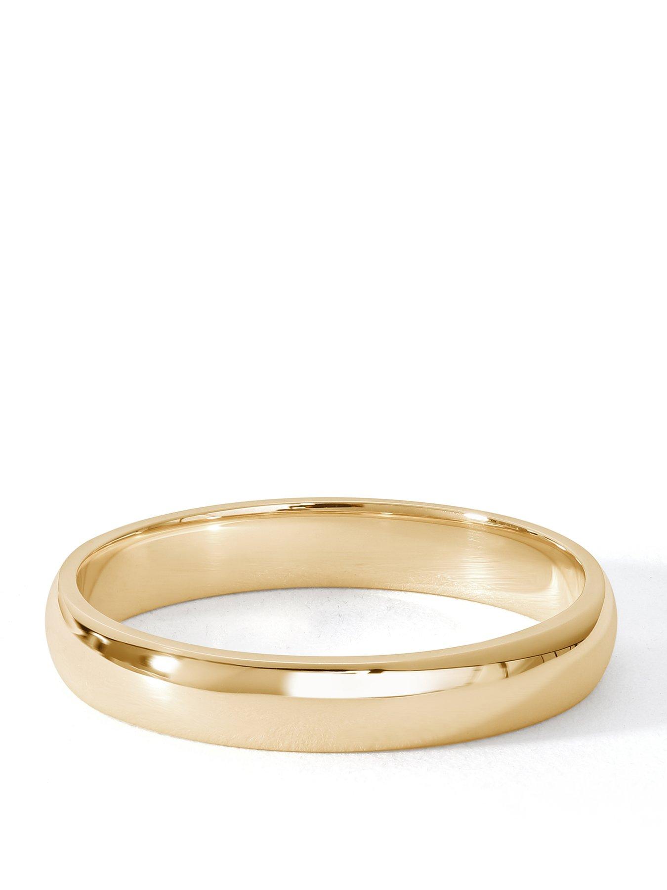 the-love-collection-classic-18ct-yellow-gold-d-shape-wedding-band-ring-3mm