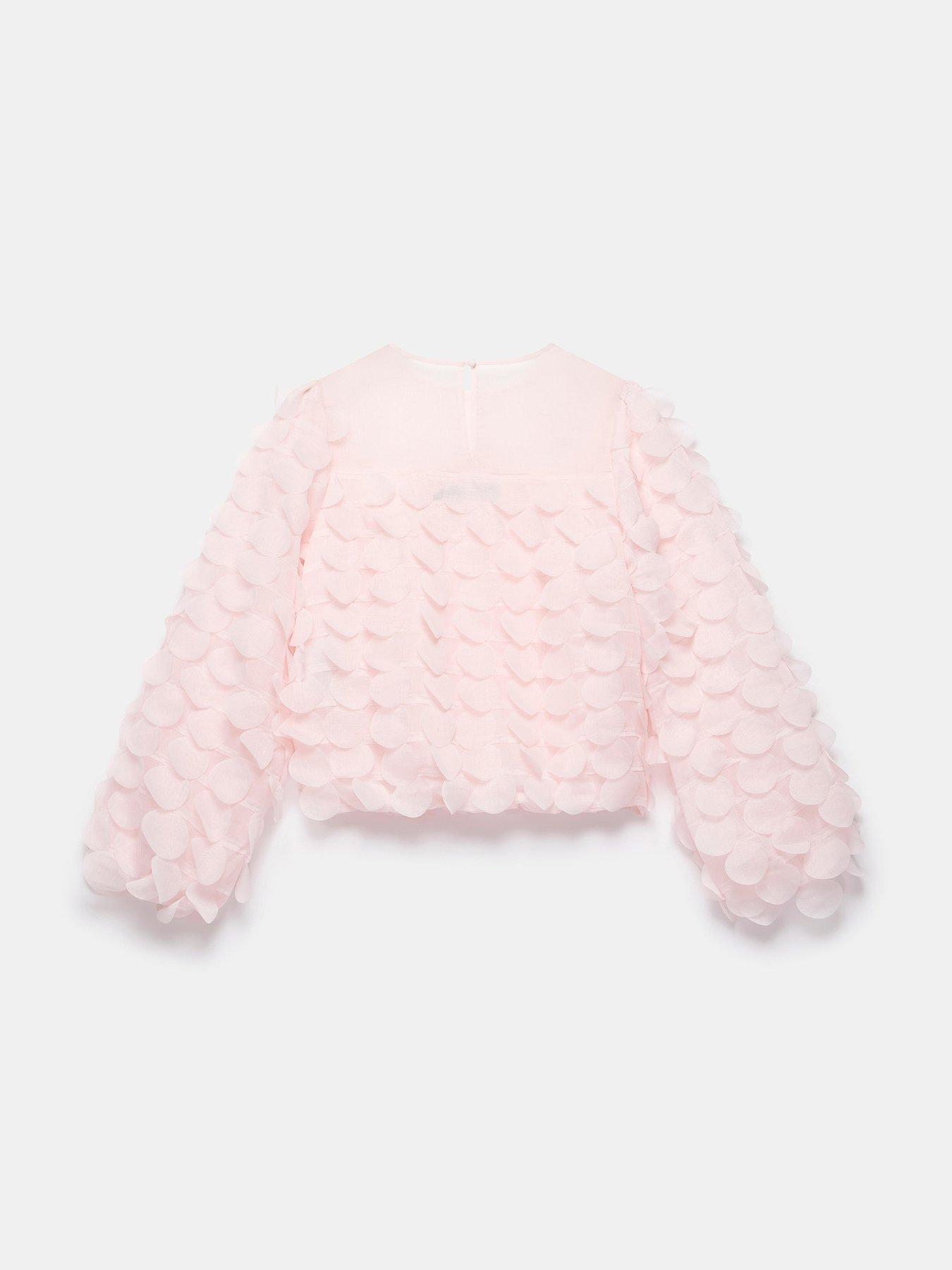  image of mint-velvet-pink-texture-top