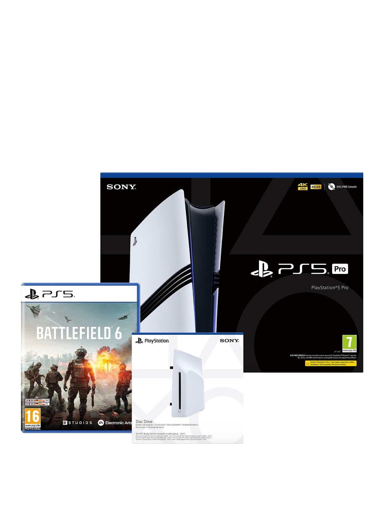 PlayStation 5 Pro Console - 2TB with Battlefield 6  &  Disc Drive