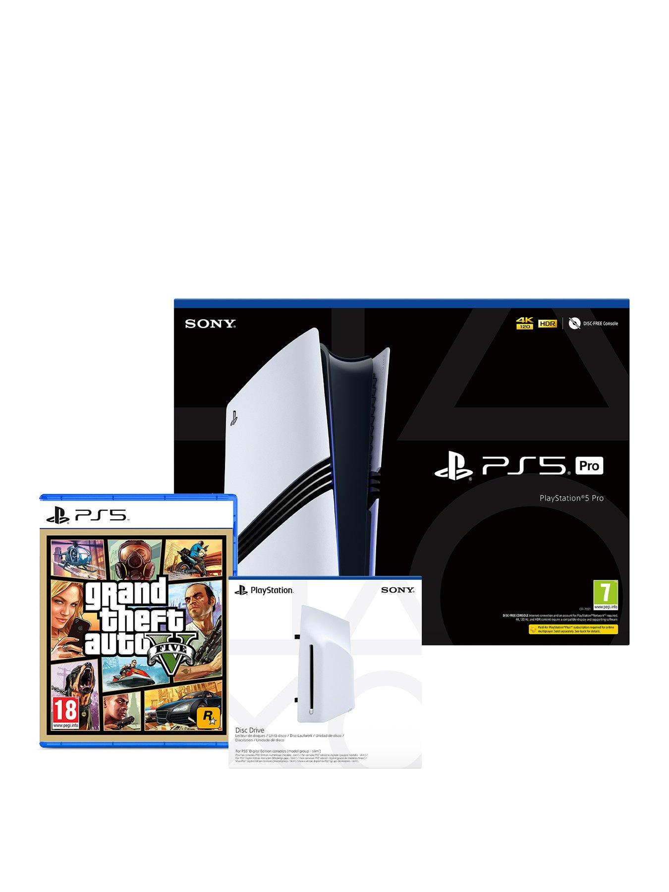 PlayStation 5 Pro Console - 2TB with Grand Theft Auto V  &  Disc Drive