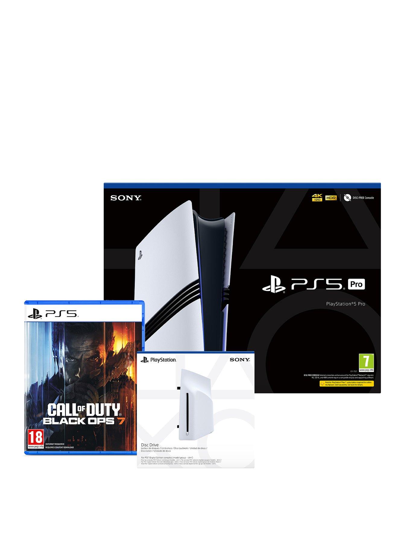 PlayStation 5 Pro Console - 2TB with Call of Duty: Black Ops 7  &  Disc Drive
