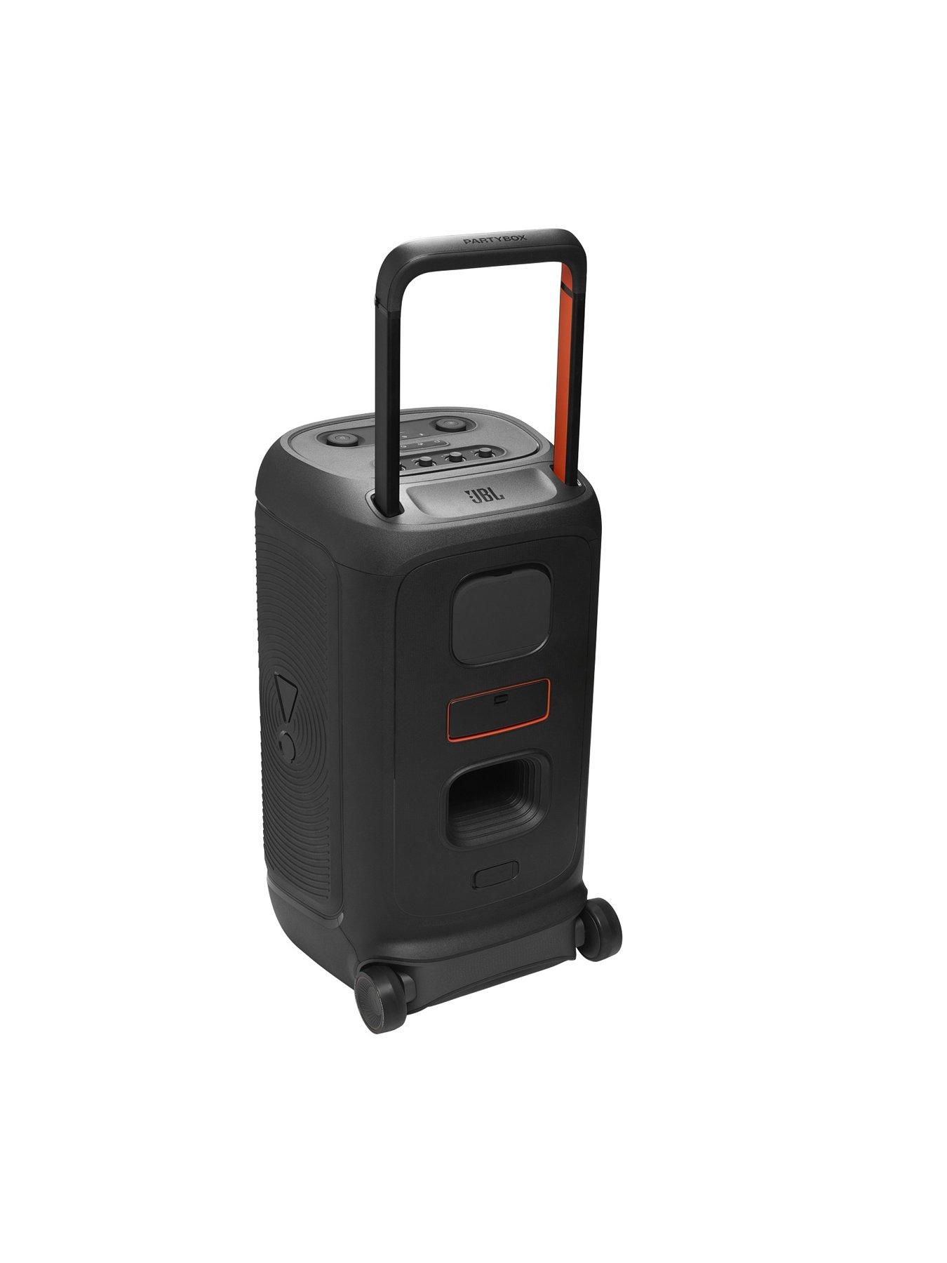 Image 5 of 7 of JBL Powerful 400W portable Party speaker with replacable 6-cell battery, wheels and telescopic handle.