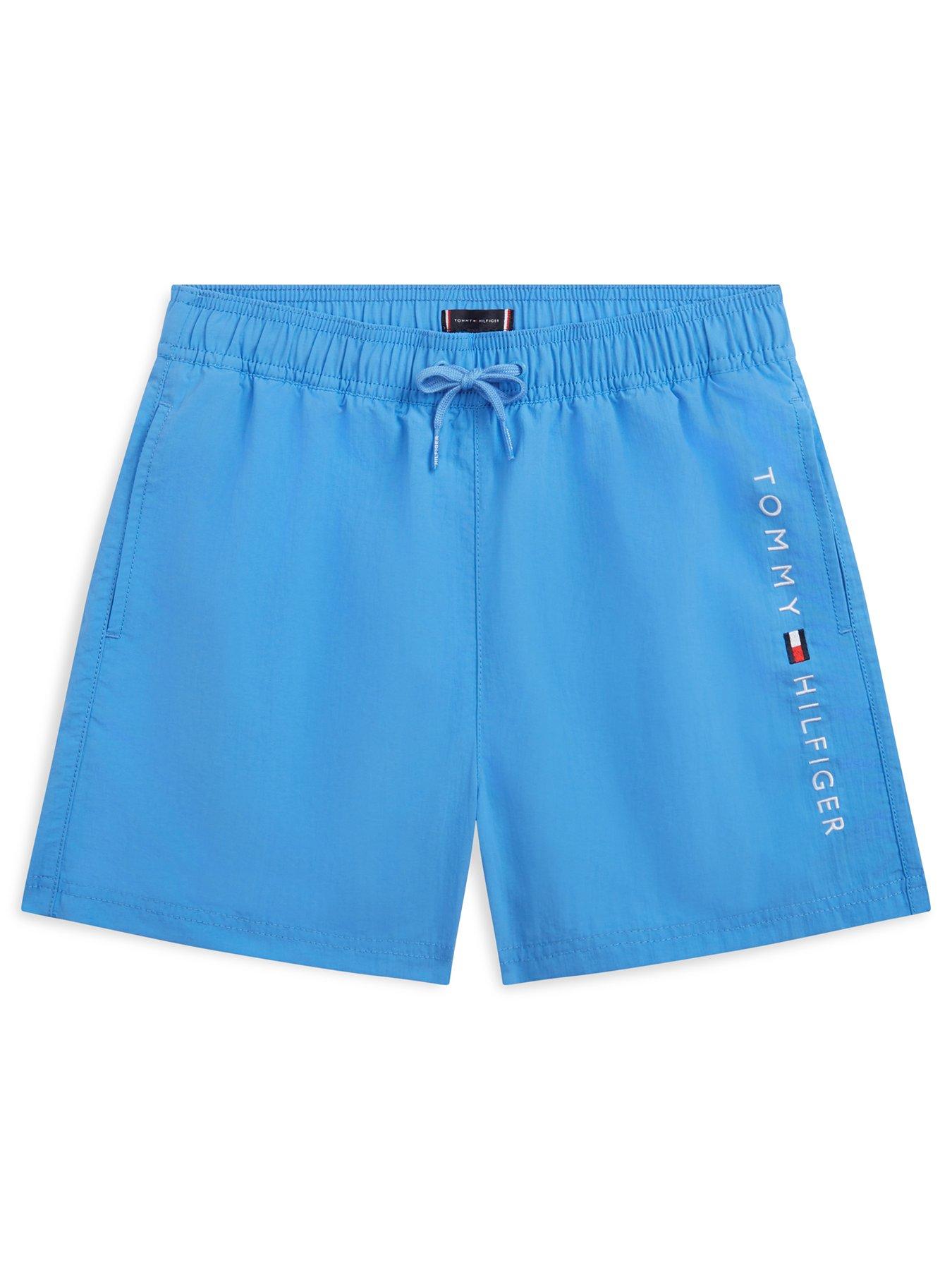 Image 1 of 2 of Tommy Hilfiger Boys Medium Drawstring Swimshort - Blue