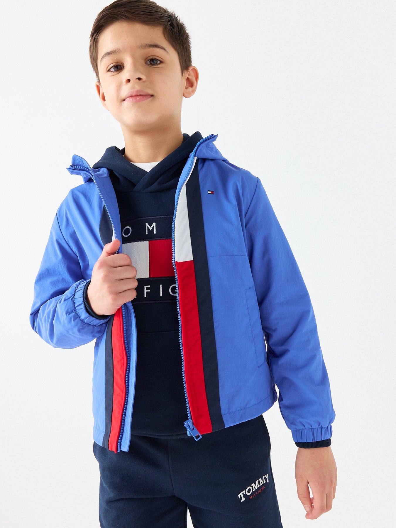 Tommy Hilfiger Boys Colourblock Flag Jacket - Blue