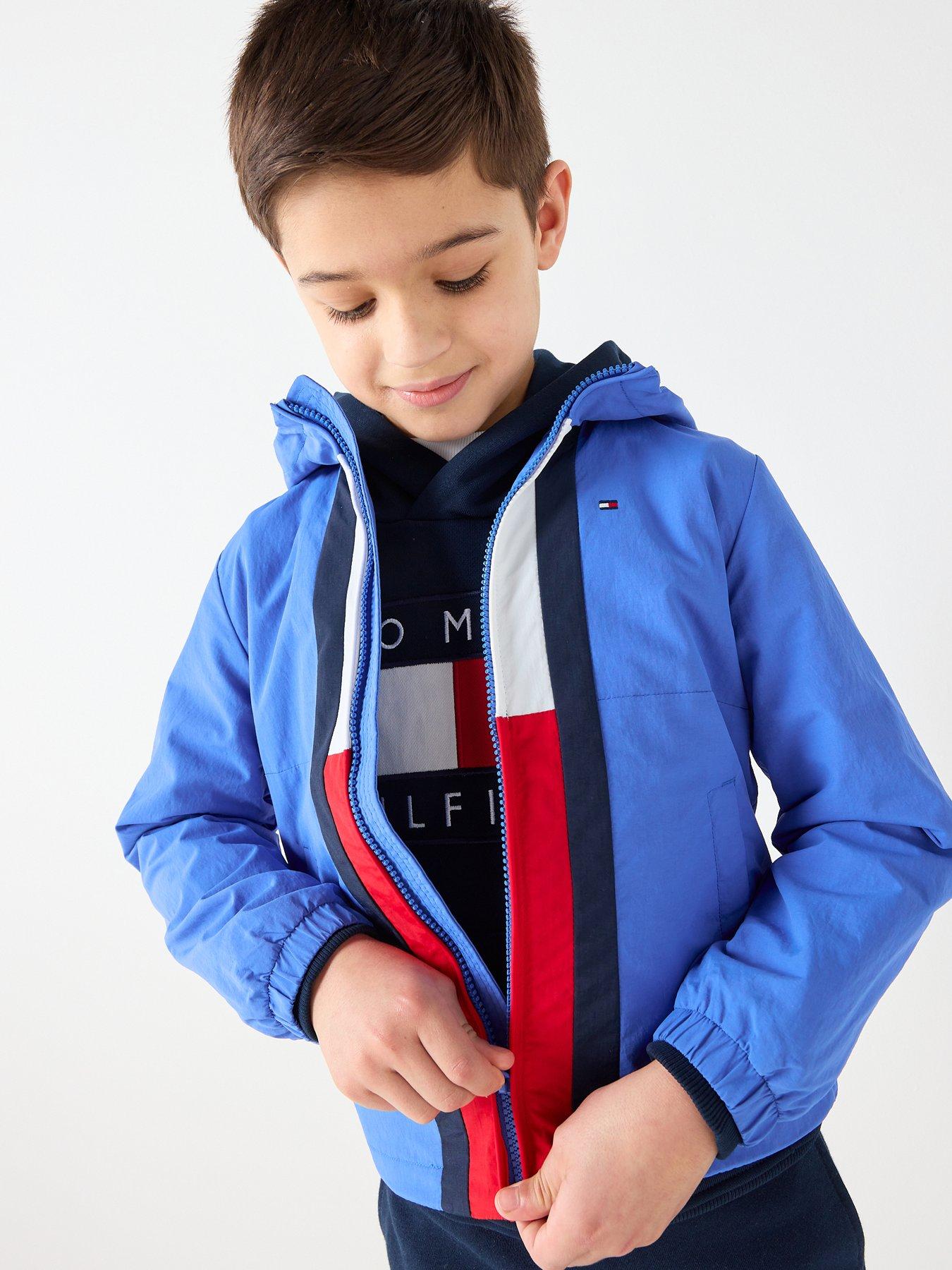 Image 5 of 5 of Tommy Hilfiger Boys Colourblock Flag Jacket - Blue