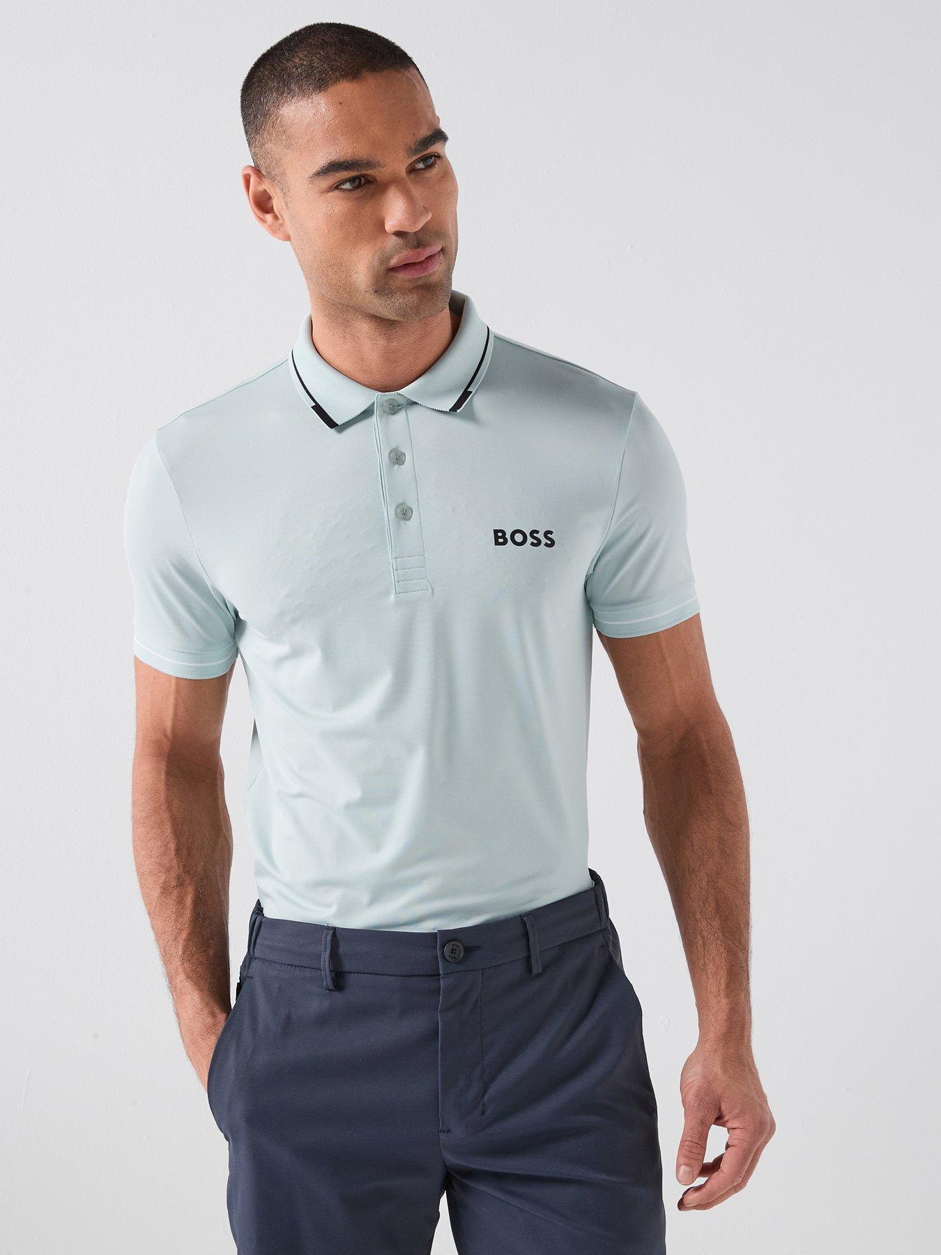 BOSS Mens Golf Paul Pro Polo - Blue