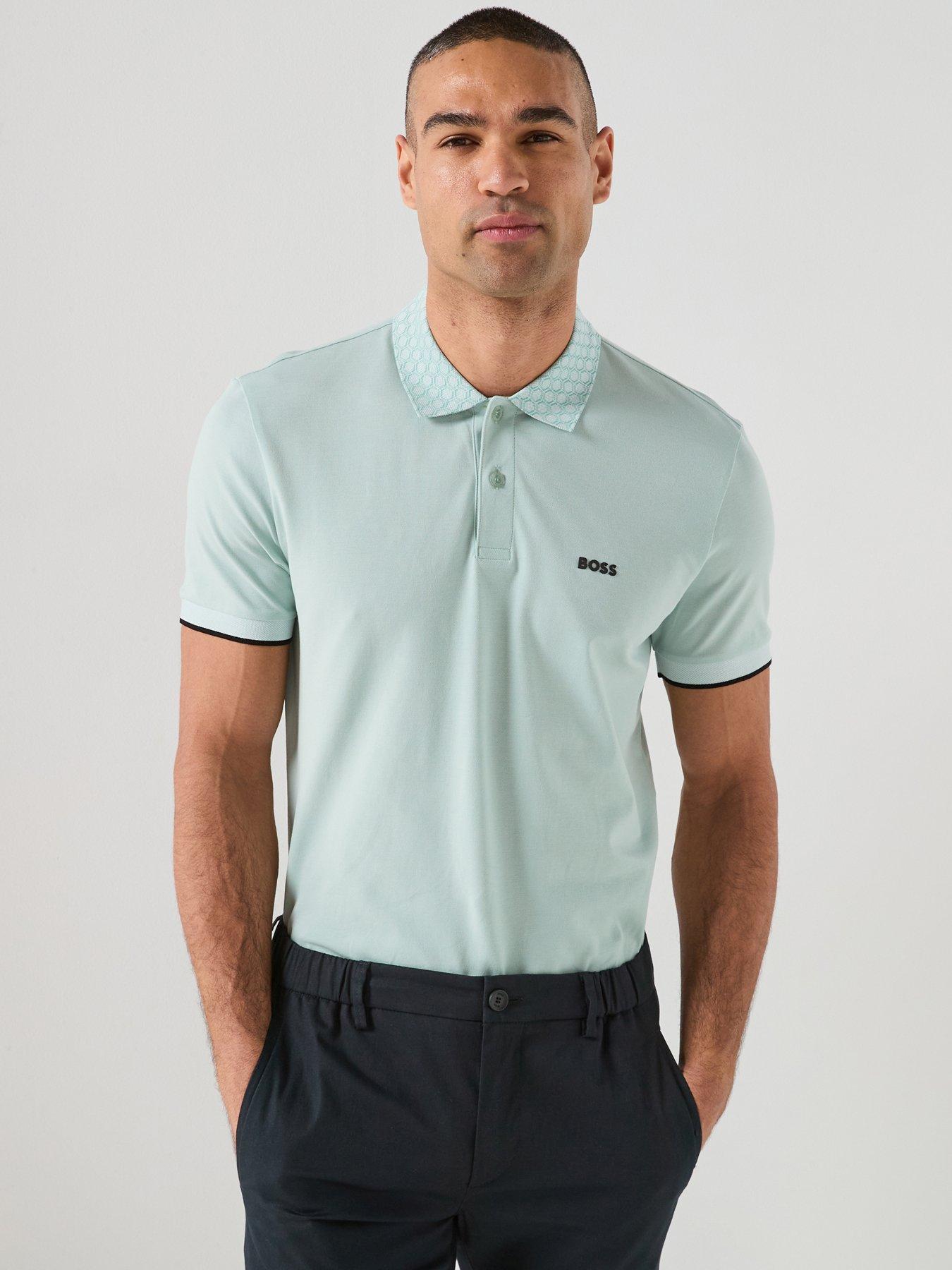BOSS Mens Golf Chip Paddy Polo Shirt - Blue