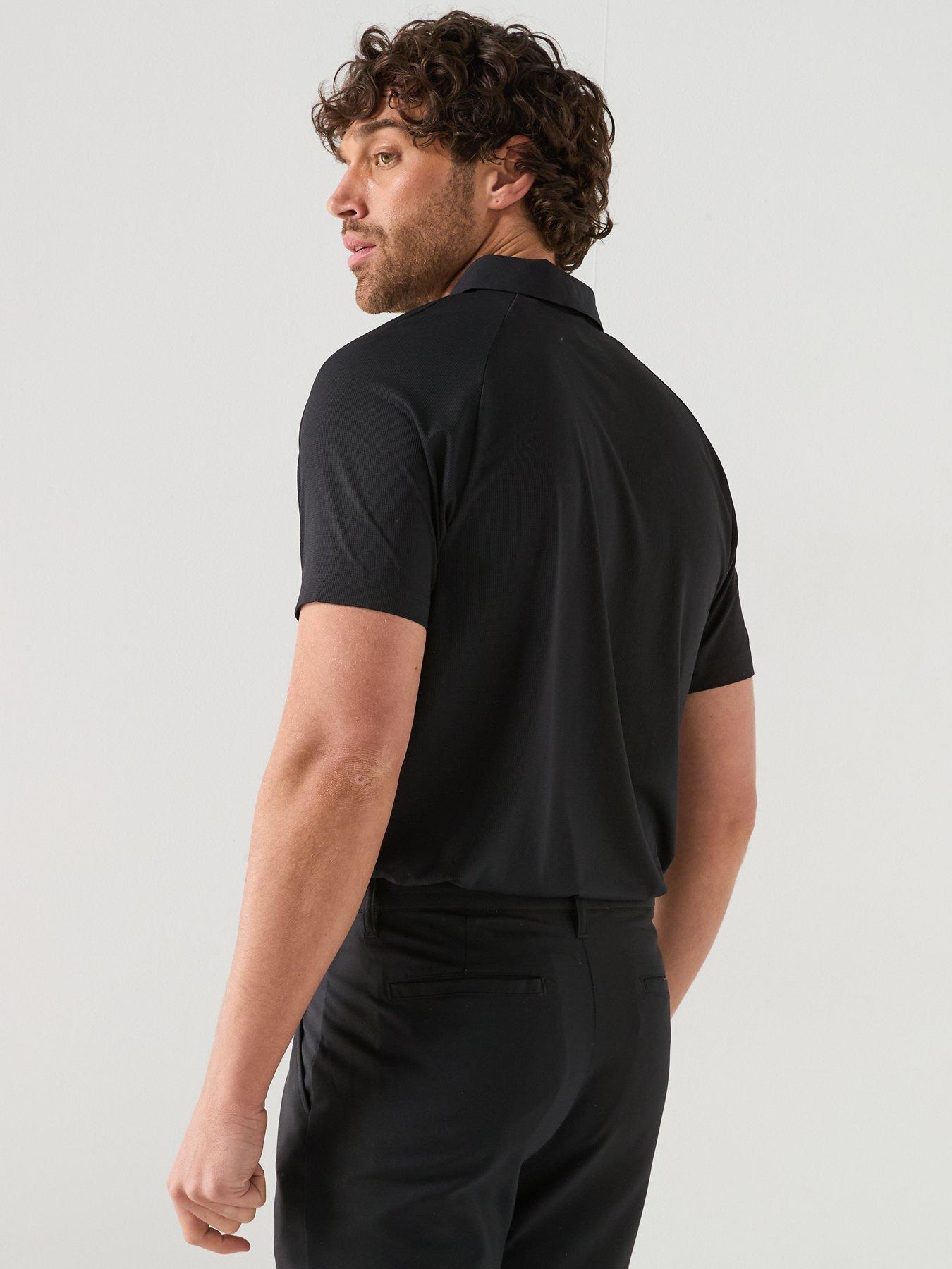 Image 2 of 5 of BOSS Mens Golf Paddy Tech Polo - Black