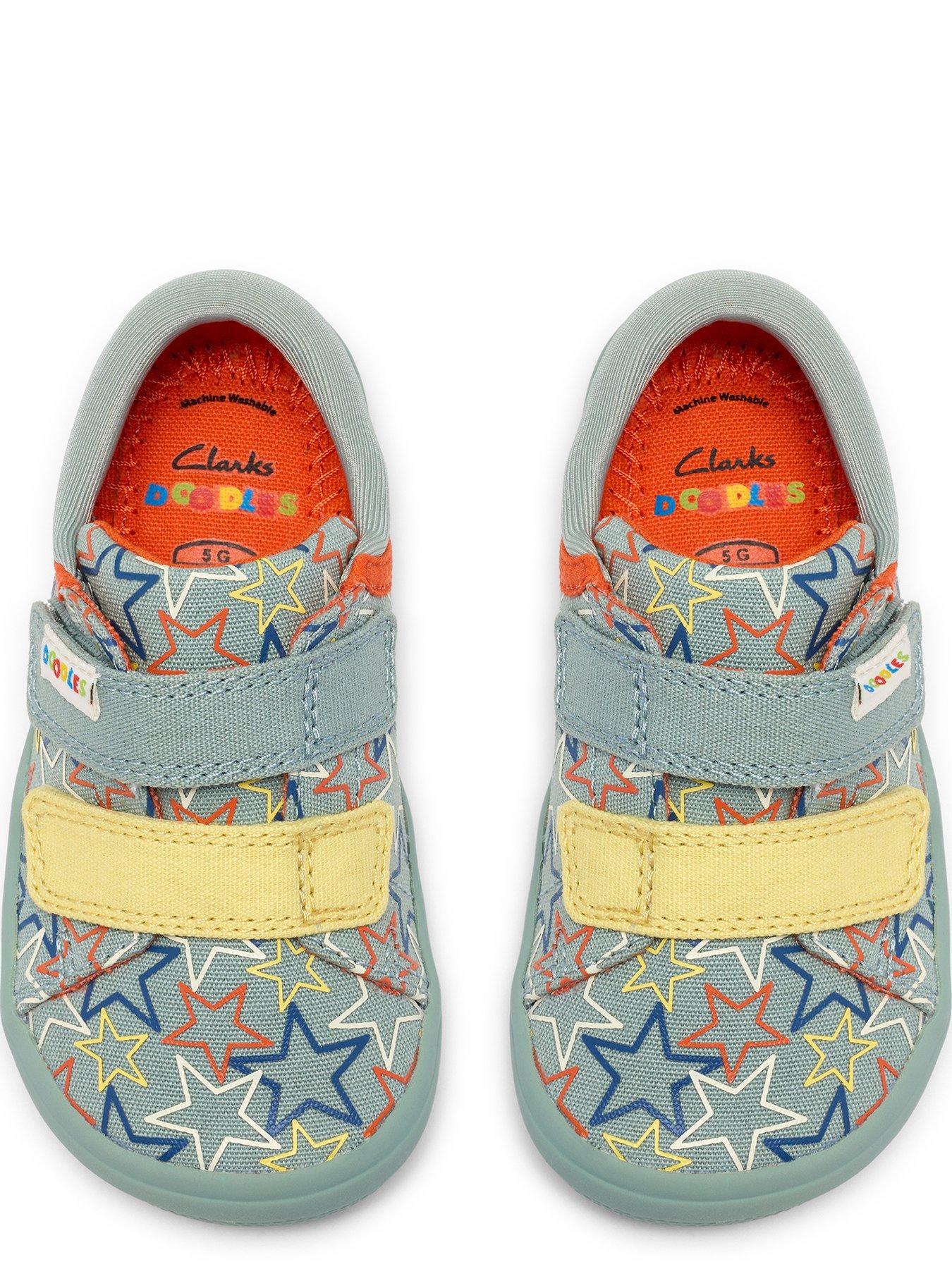 Image 4 of 6 of Clarks Baby Briley Fly First Shoe - Green