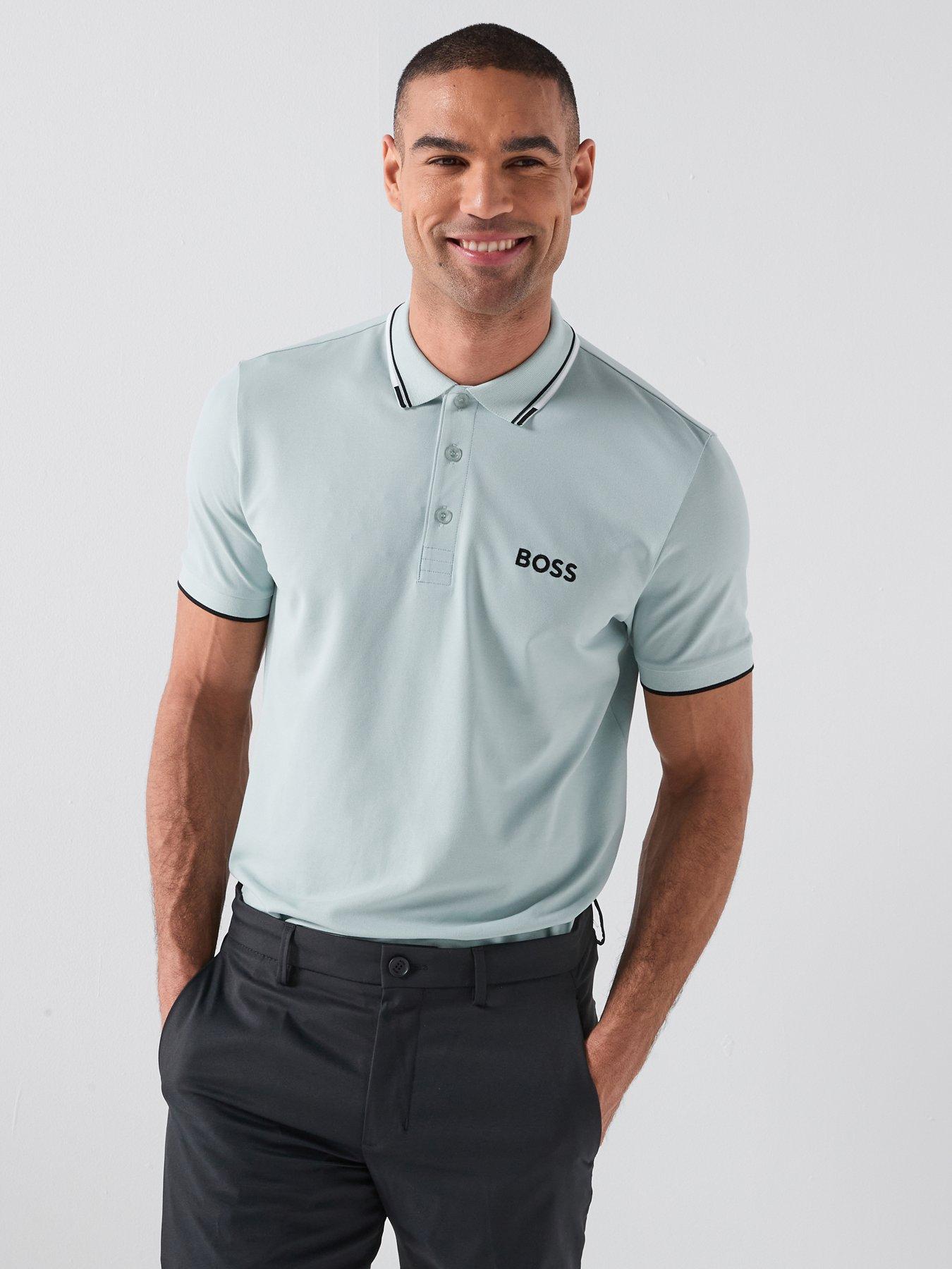 BOSS Mens Golf Paddy Pro Polo - Pastel Blue