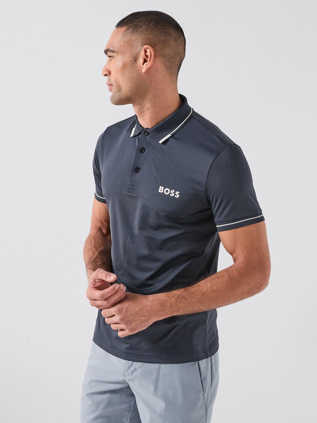 BOSS Mens Golf Paul Pro Polo Shirt - Blue