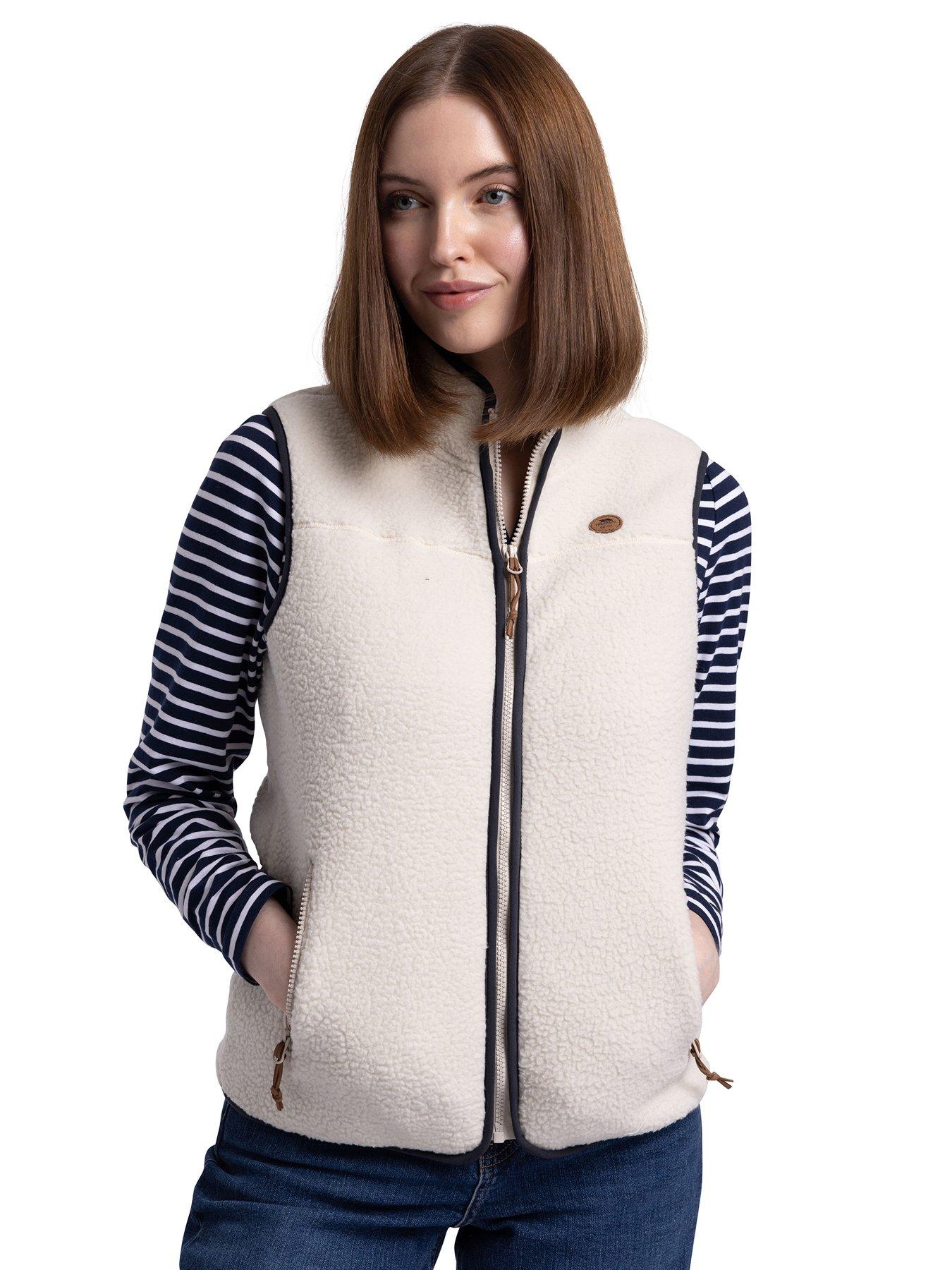 Trespass Womens Notion Fleece Gilet - Cream