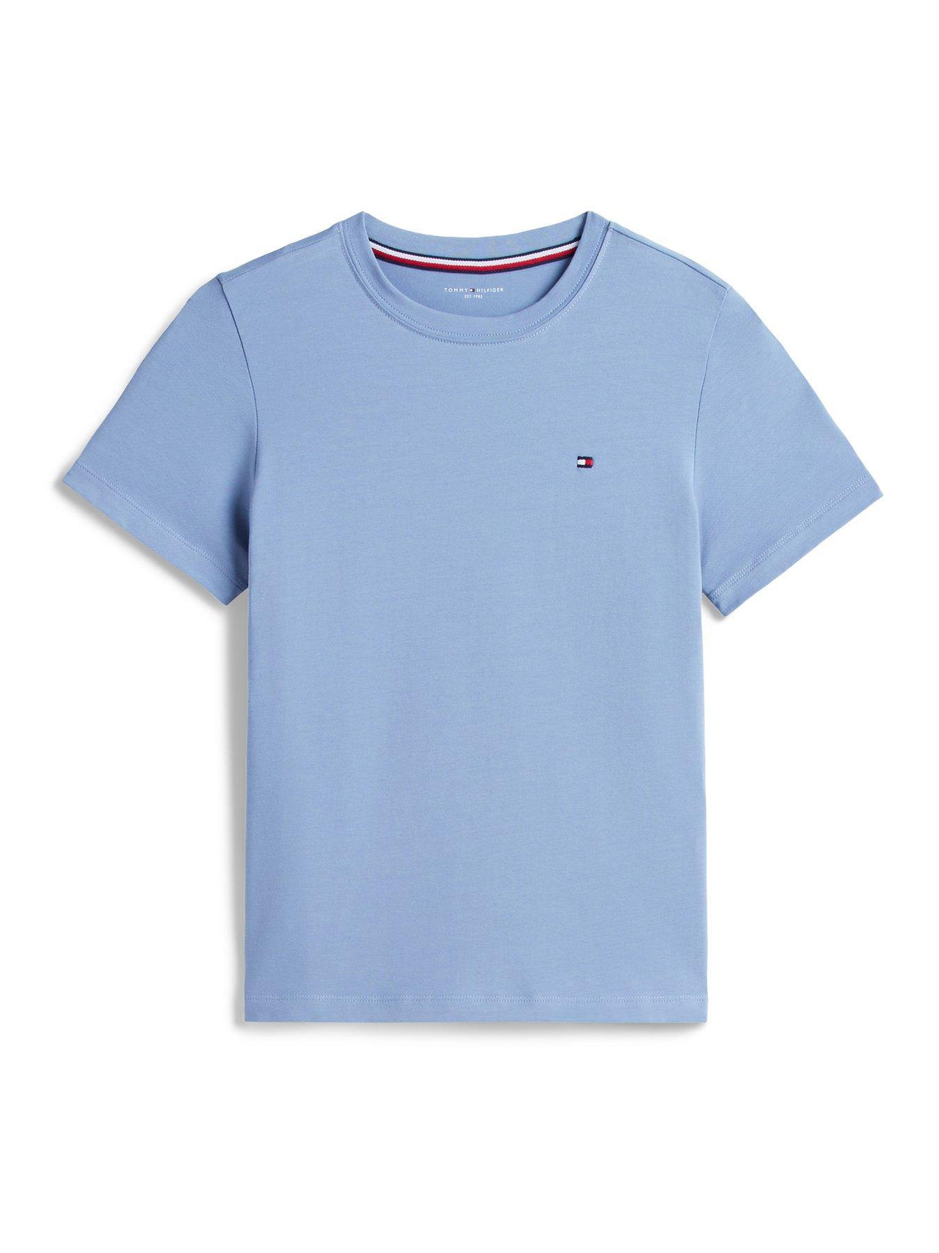 Image 5 of 6 of Tommy Hilfiger Boys Short Sleeve T-Shirt And Short Pj Set - Blue
