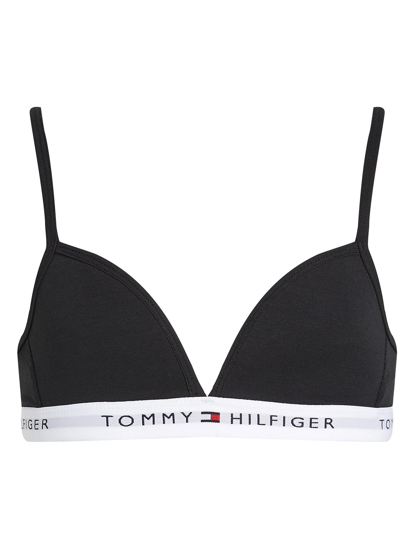 Image 1 of 5 of Tommy Hilfiger Girls Triangle Bra - Black
