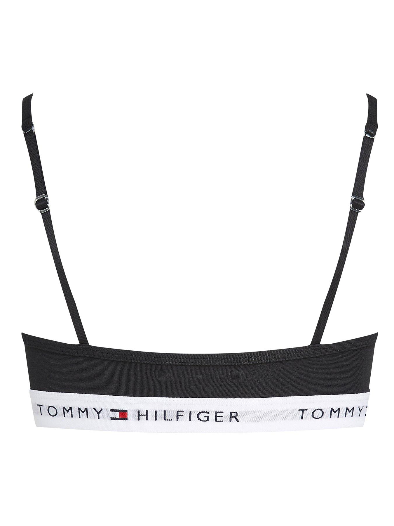 Image 2 of 5 of Tommy Hilfiger Girls Triangle Bra - Black
