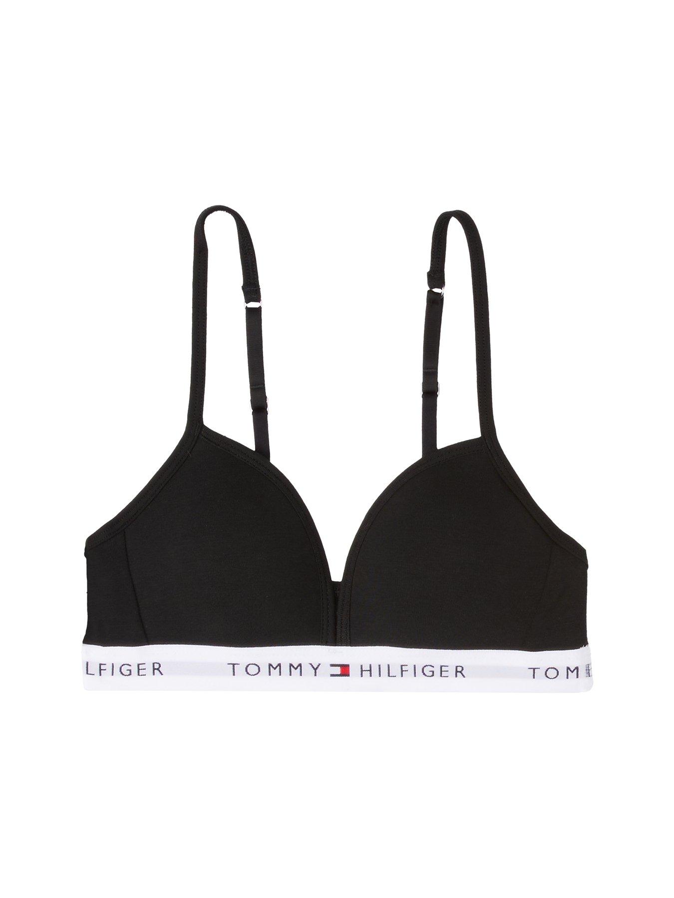 Image 5 of 5 of Tommy Hilfiger Girls Triangle Bra - Black
