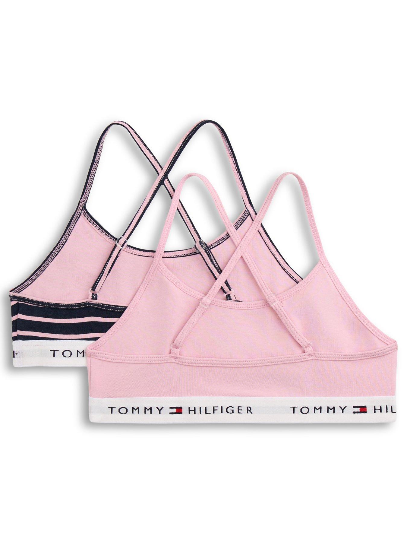 Image 2 of 2 of Tommy Hilfiger Girls 2 Pack Strappy Printed Bralette - Multi