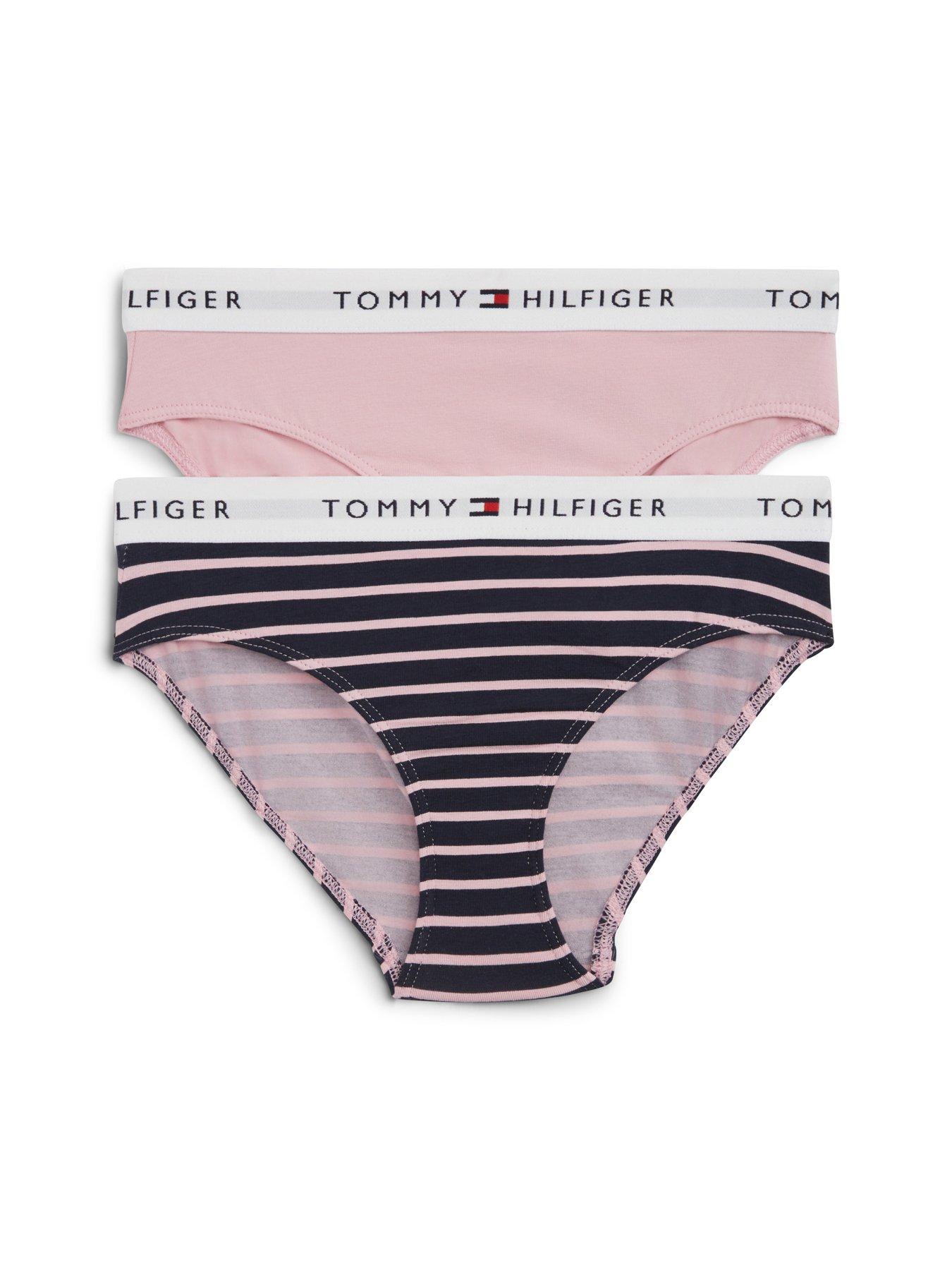 Tommy Hilfiger Girls 2 Pack Print Bikini Brief - Multi