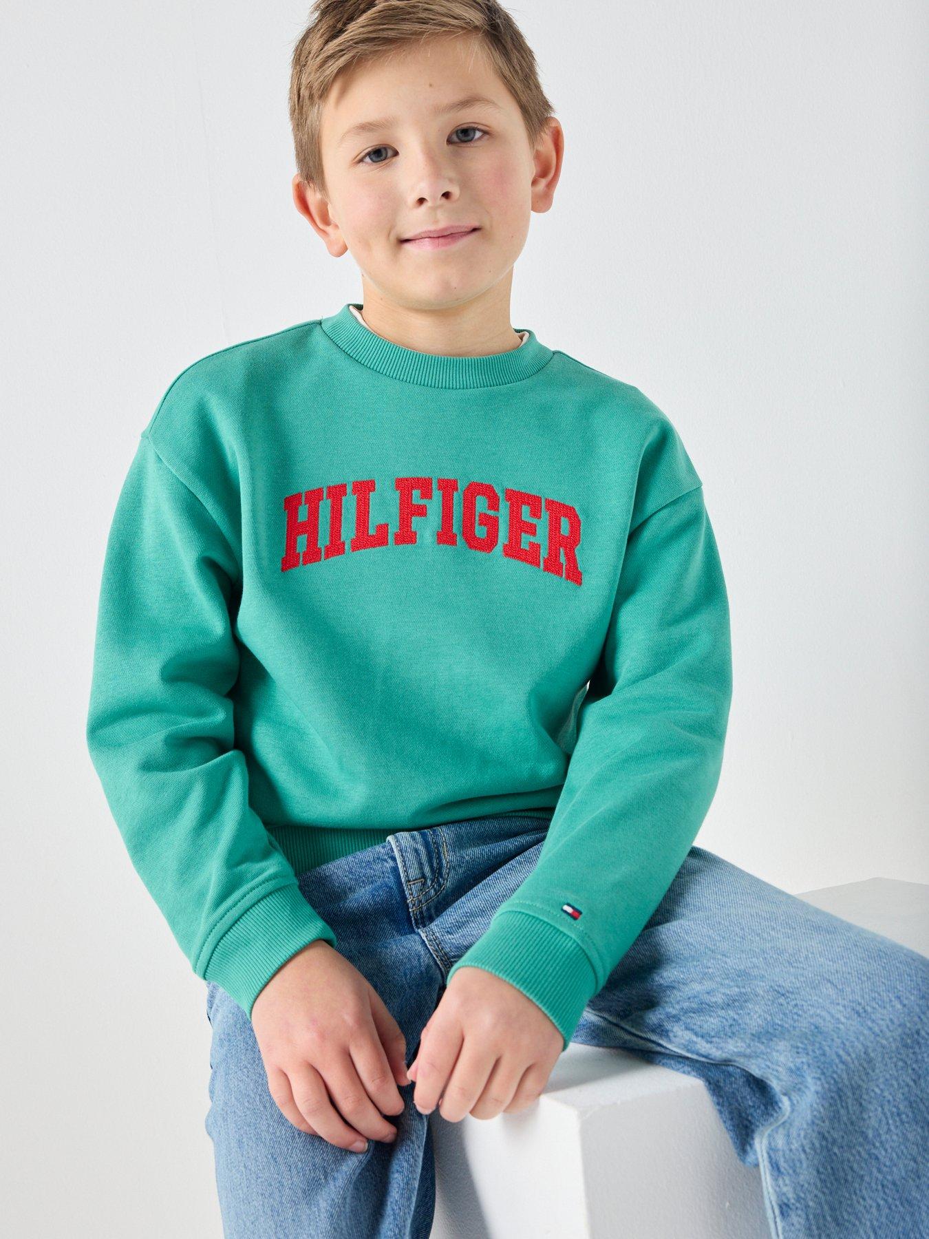 Tommy Hilfiger Boys Varsity Sweatshirt - Green