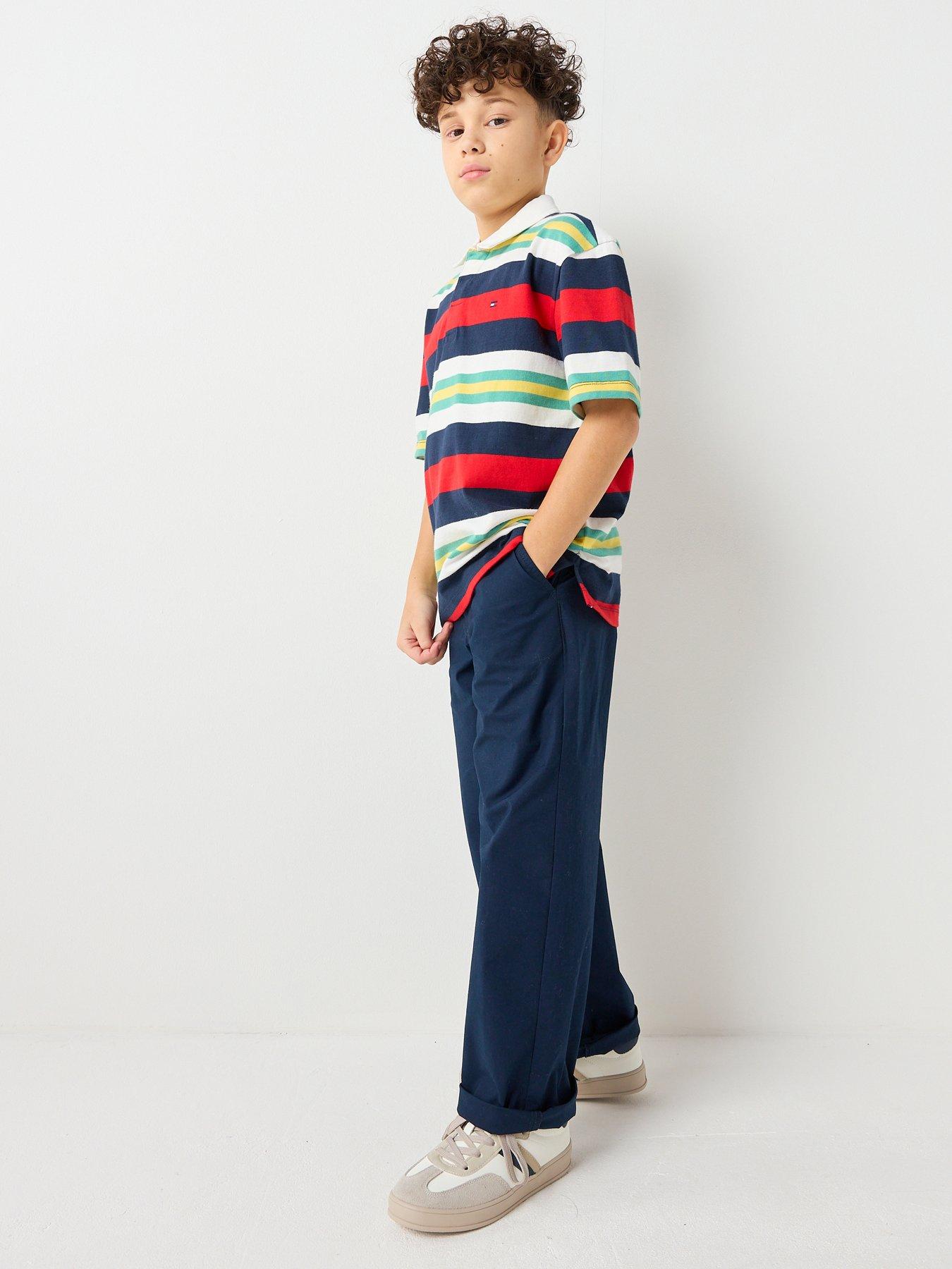 Tommy Hilfiger Boys Baggy Chino Pant - Navy