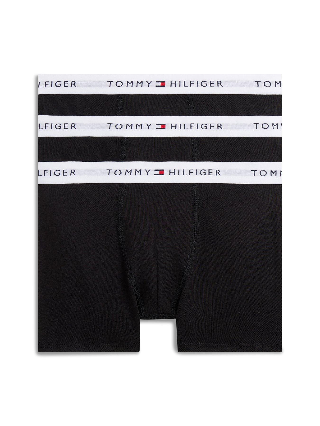  image of tommy-hilfiger-boys-3-pack-trunks-black