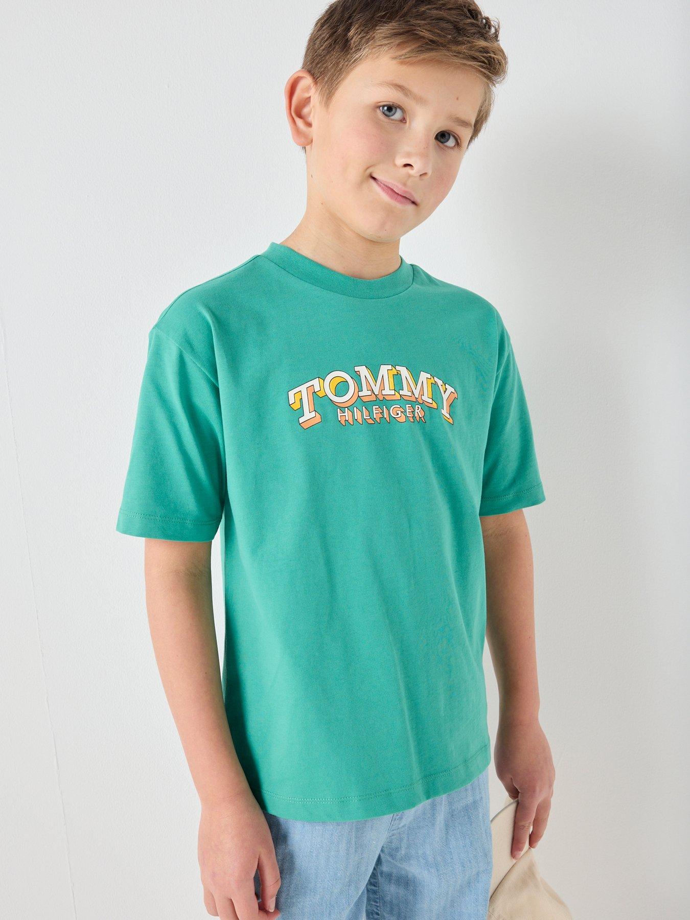 tommy-hilfiger-boys-3d-graphic-short-sleeve-t-shirt-green