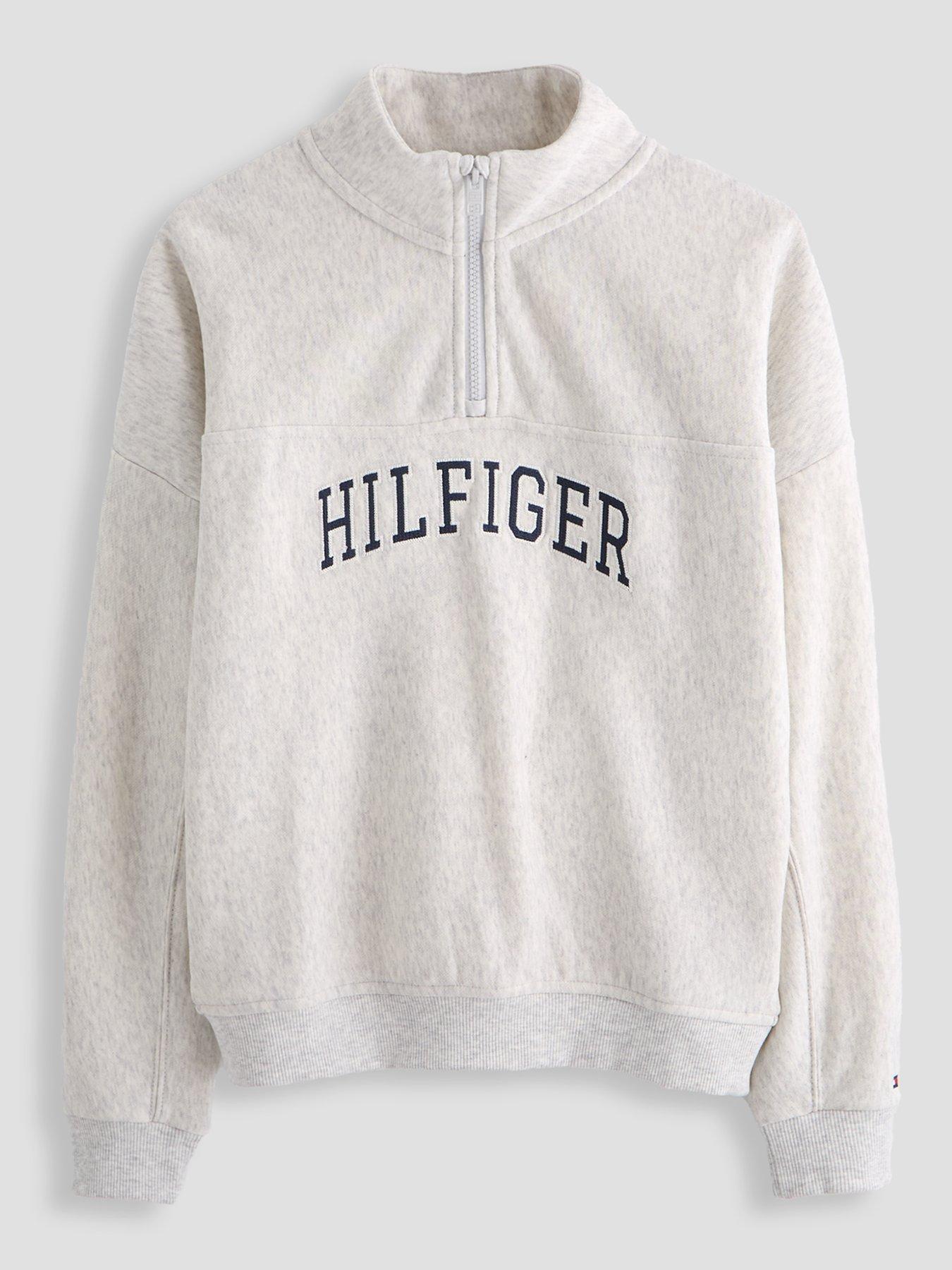 Tommy Hilfiger Boys Hilfiger Varsity Zip Sweatshirt - Grey