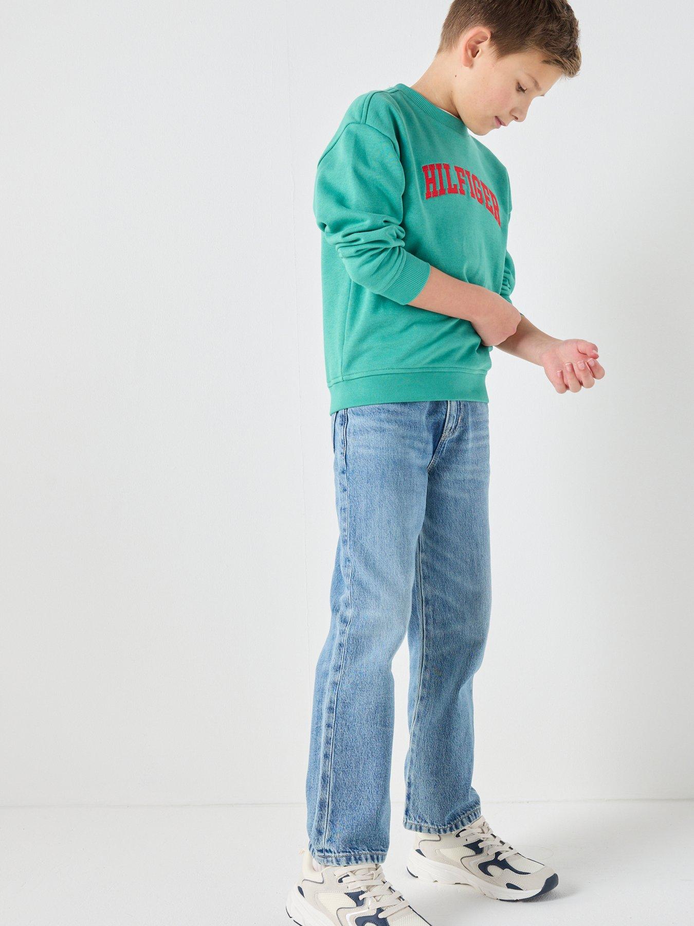 Image 1 of 5 of Tommy Hilfiger Boys Relaxed Mid Jeans - Blue