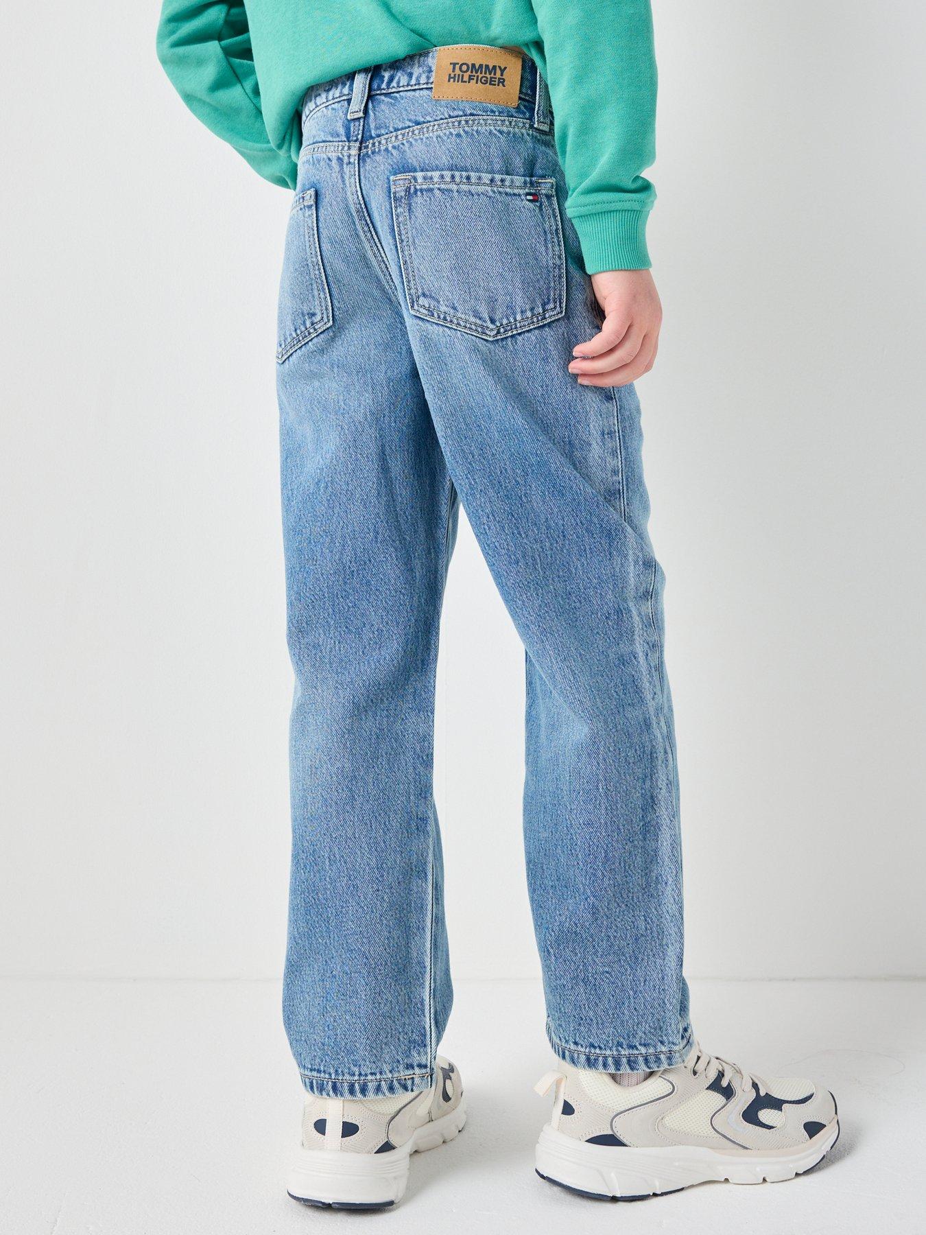 Image 3 of 5 of Tommy Hilfiger Boys Relaxed Mid Jeans - Blue