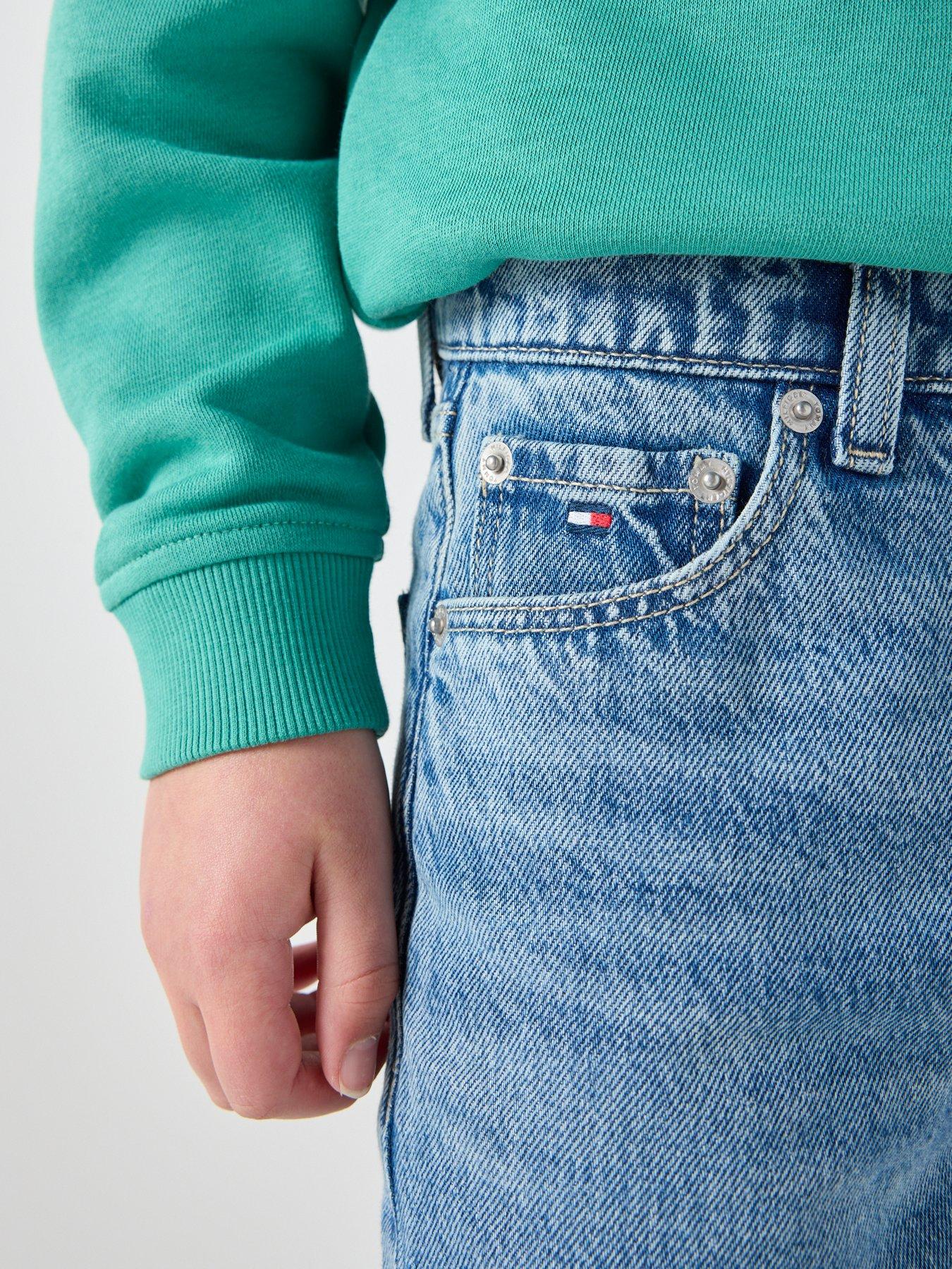 Image 4 of 5 of Tommy Hilfiger Boys Relaxed Mid Jeans - Blue
