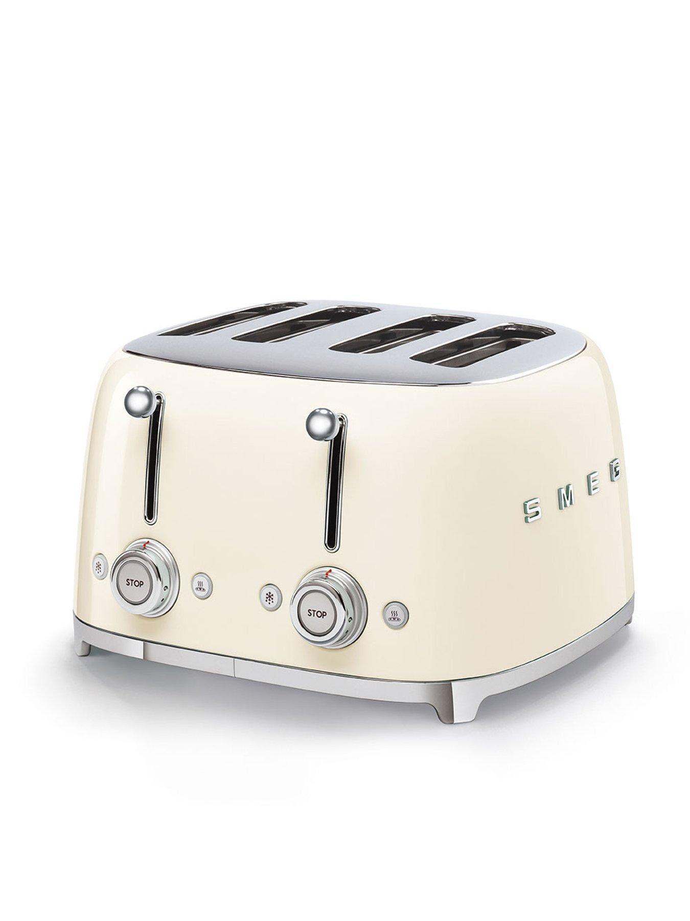  image of smeg-variable-temperature-kettle-and-4-slice-toaster-bundle--cream