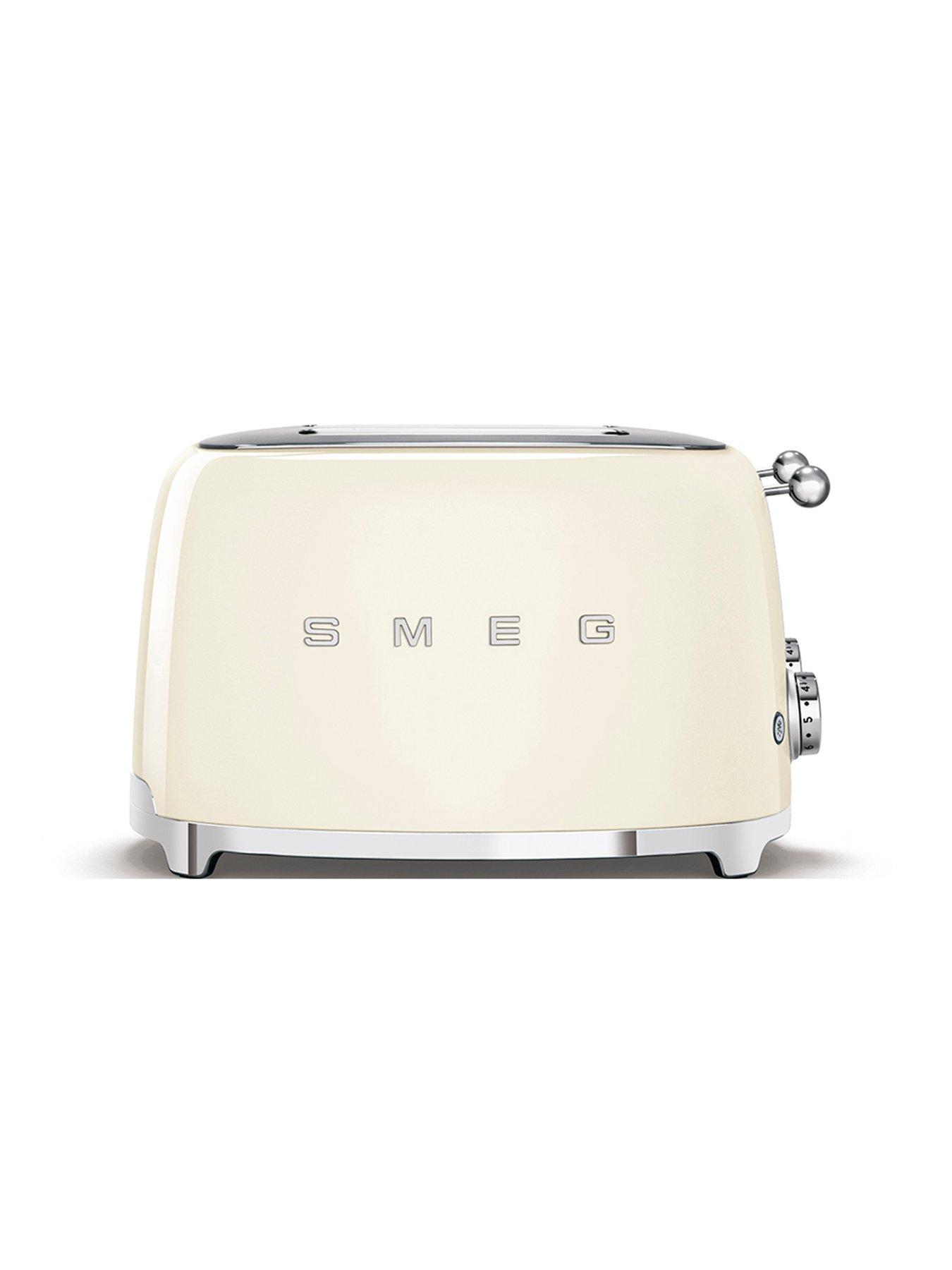  image of smeg-variable-temperature-kettle-and-4-slice-toaster-bundle--cream