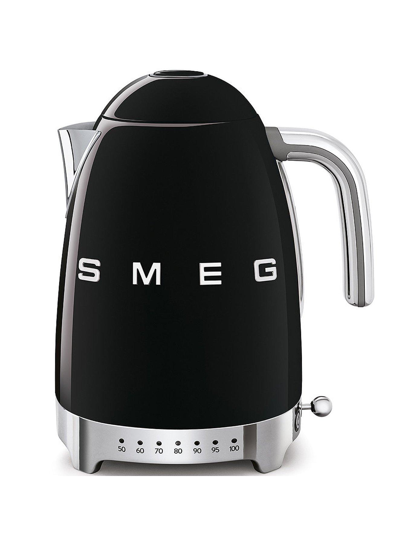 Image 2 of 7 of Smeg Variable Temperature Kettle and 4 Slice Toaster Bundle- Black