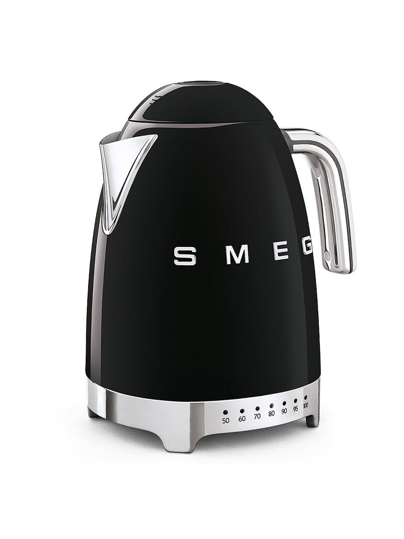 Image 4 of 7 of Smeg Variable Temperature Kettle and 4 Slice Toaster Bundle- Black