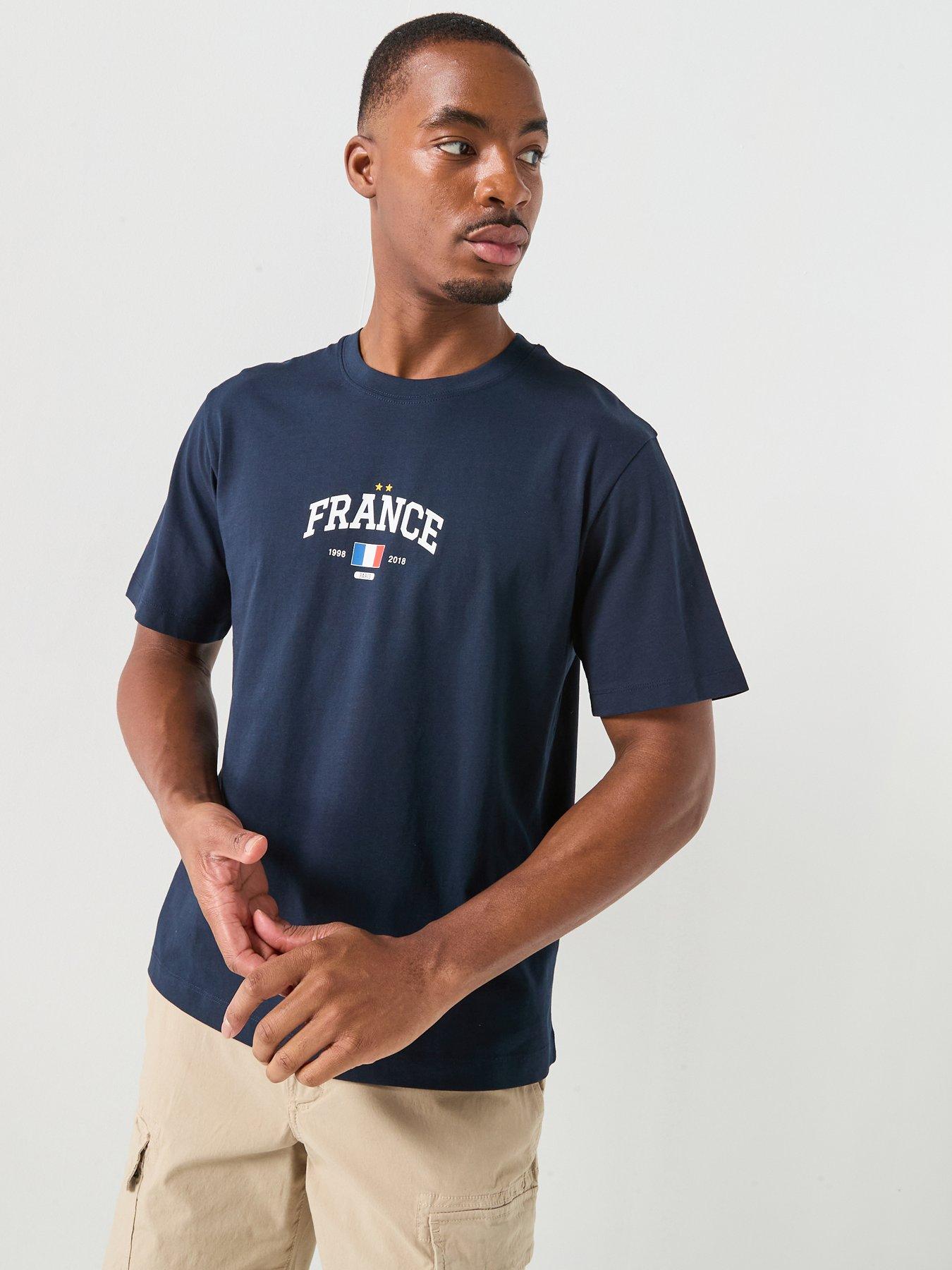 Jack & Jones France Football T-Shirt - Navy