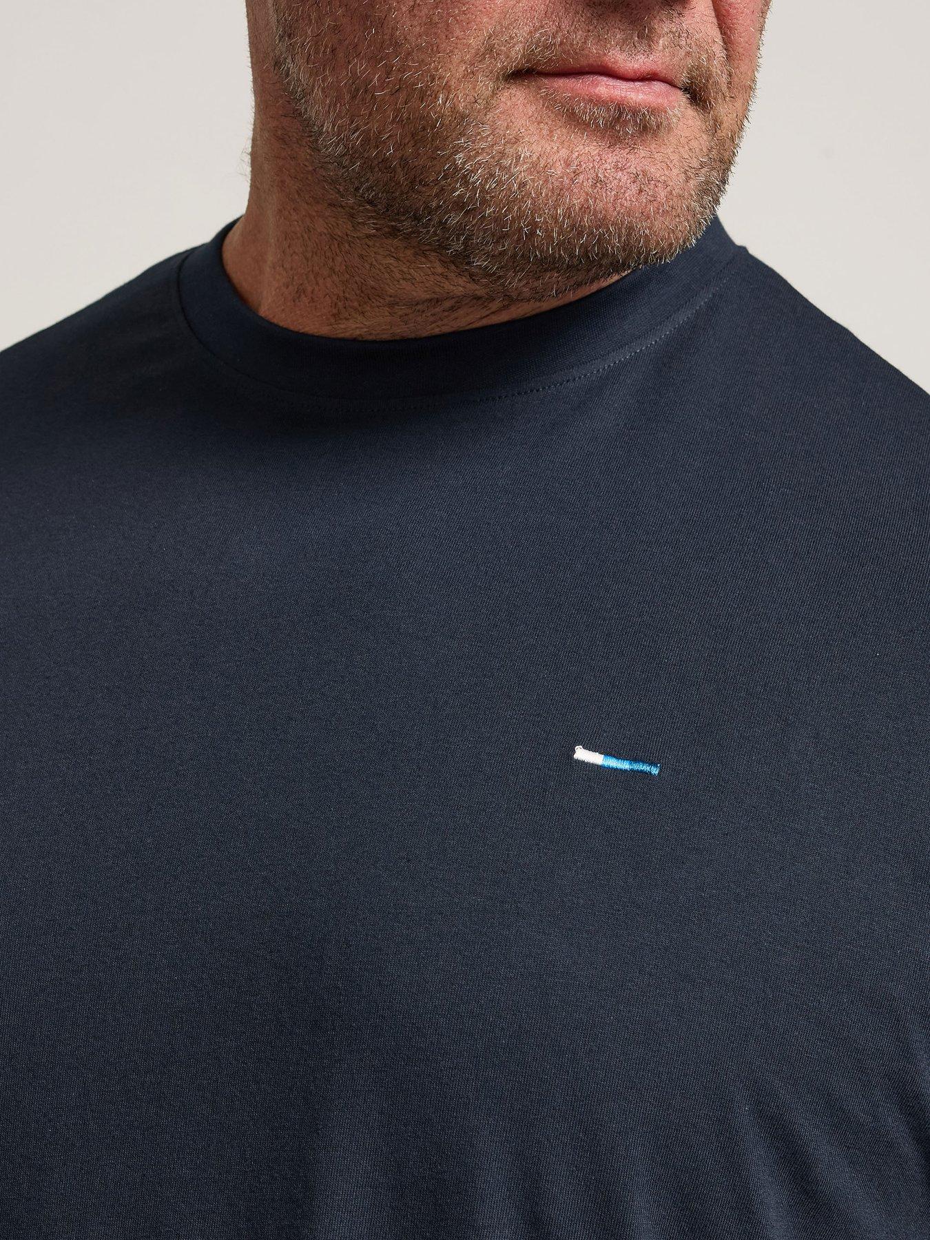  image of badrhino-5-pack-extra-long-basic-t-shirt-blue