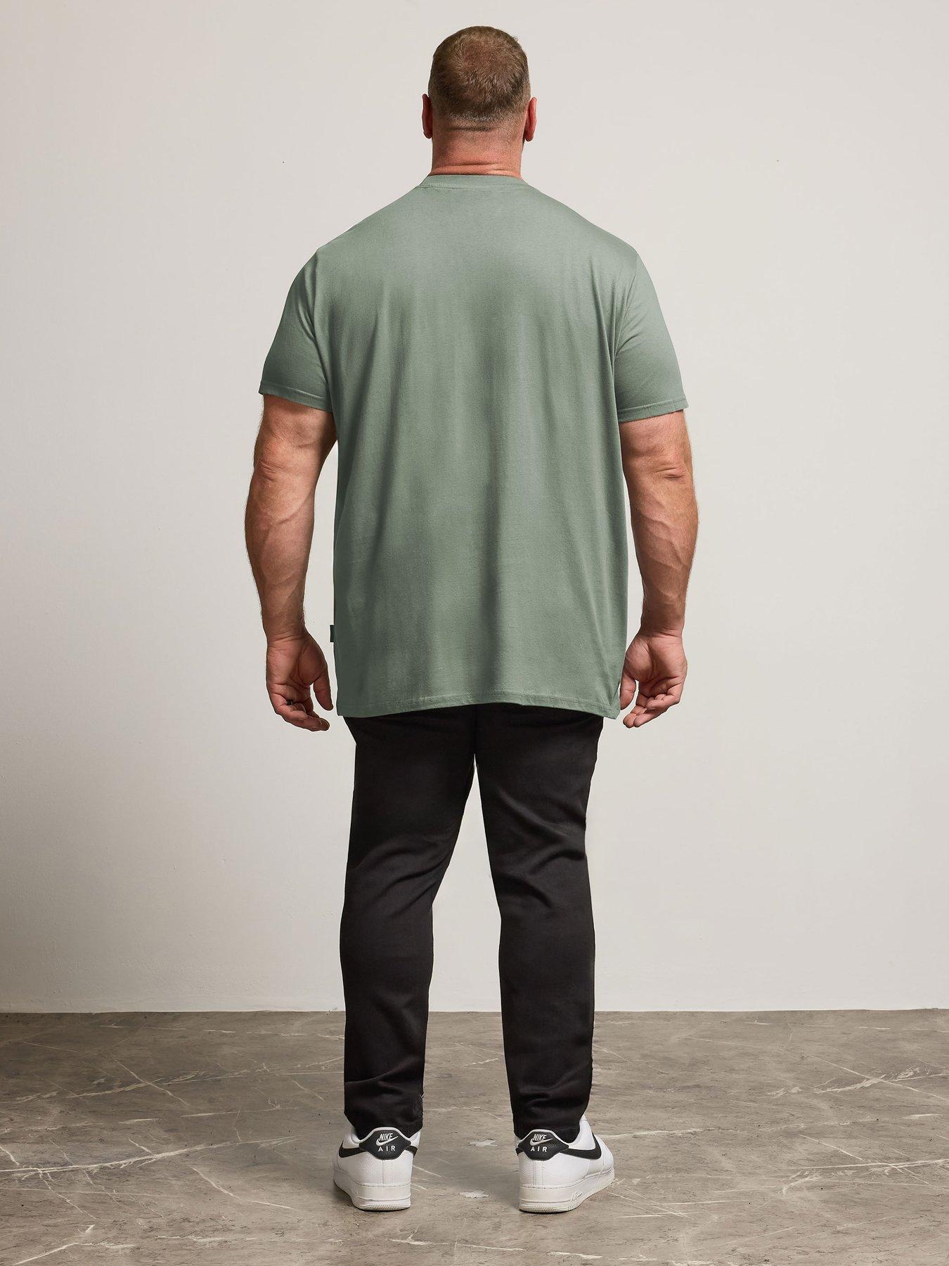  image of badrhino-5-pack-extra-long-basic-t-shirt-multi