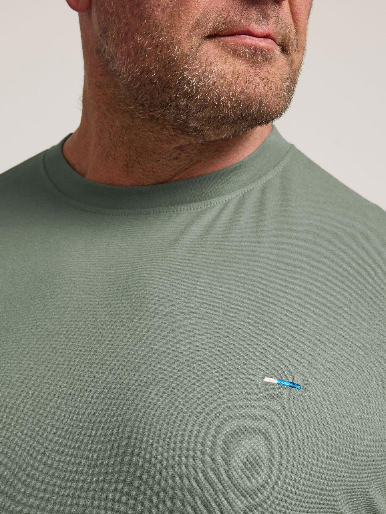  image of badrhino-5-pack-extra-long-basic-t-shirt-multi