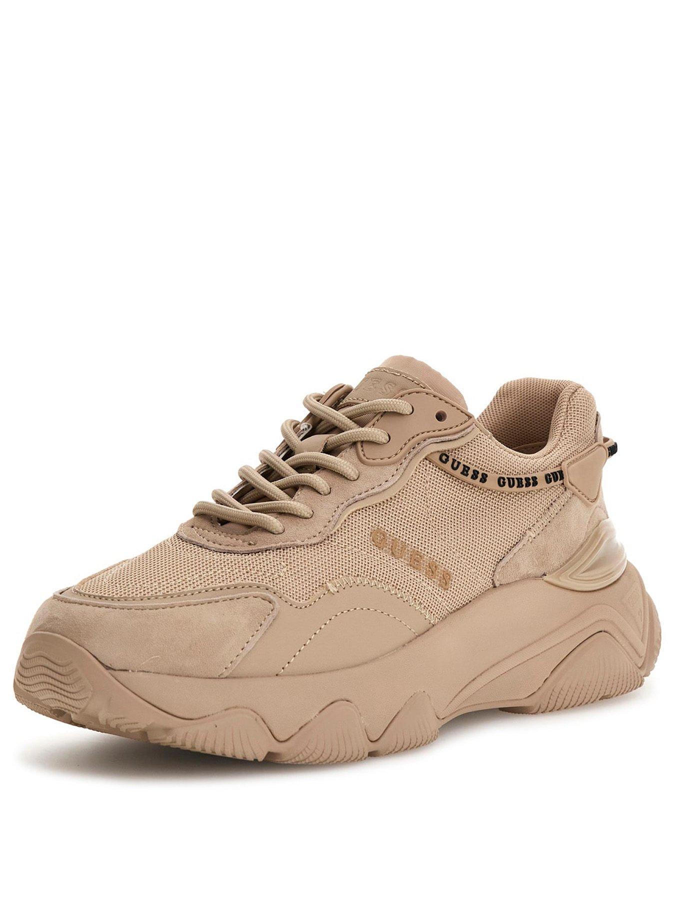 stillFront image of guess-jeans-mickola-chunky-sneaker-beige