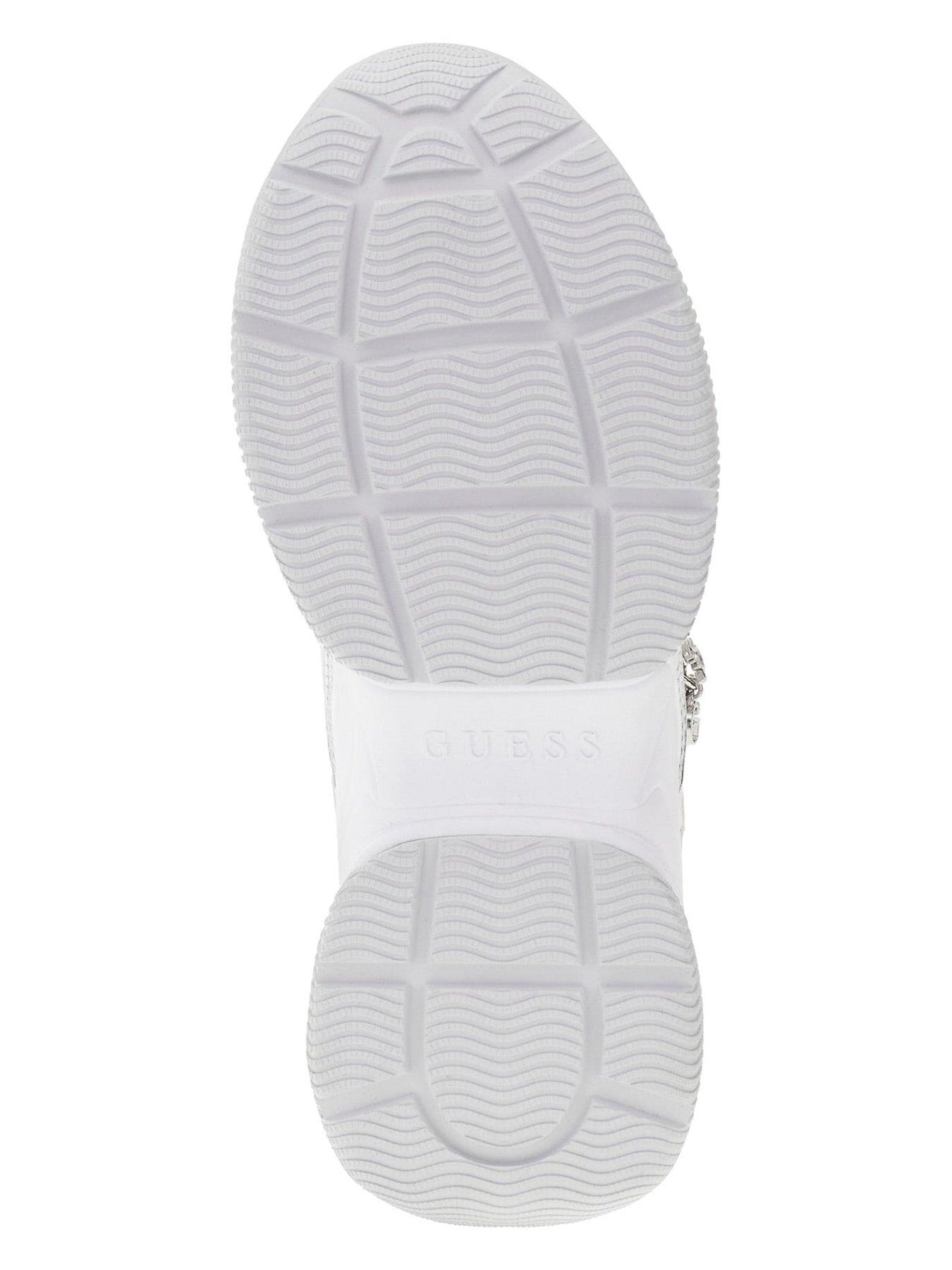  image of guess-jeans-harpaa-chunky-sole-logo-chain-sneaker-white
