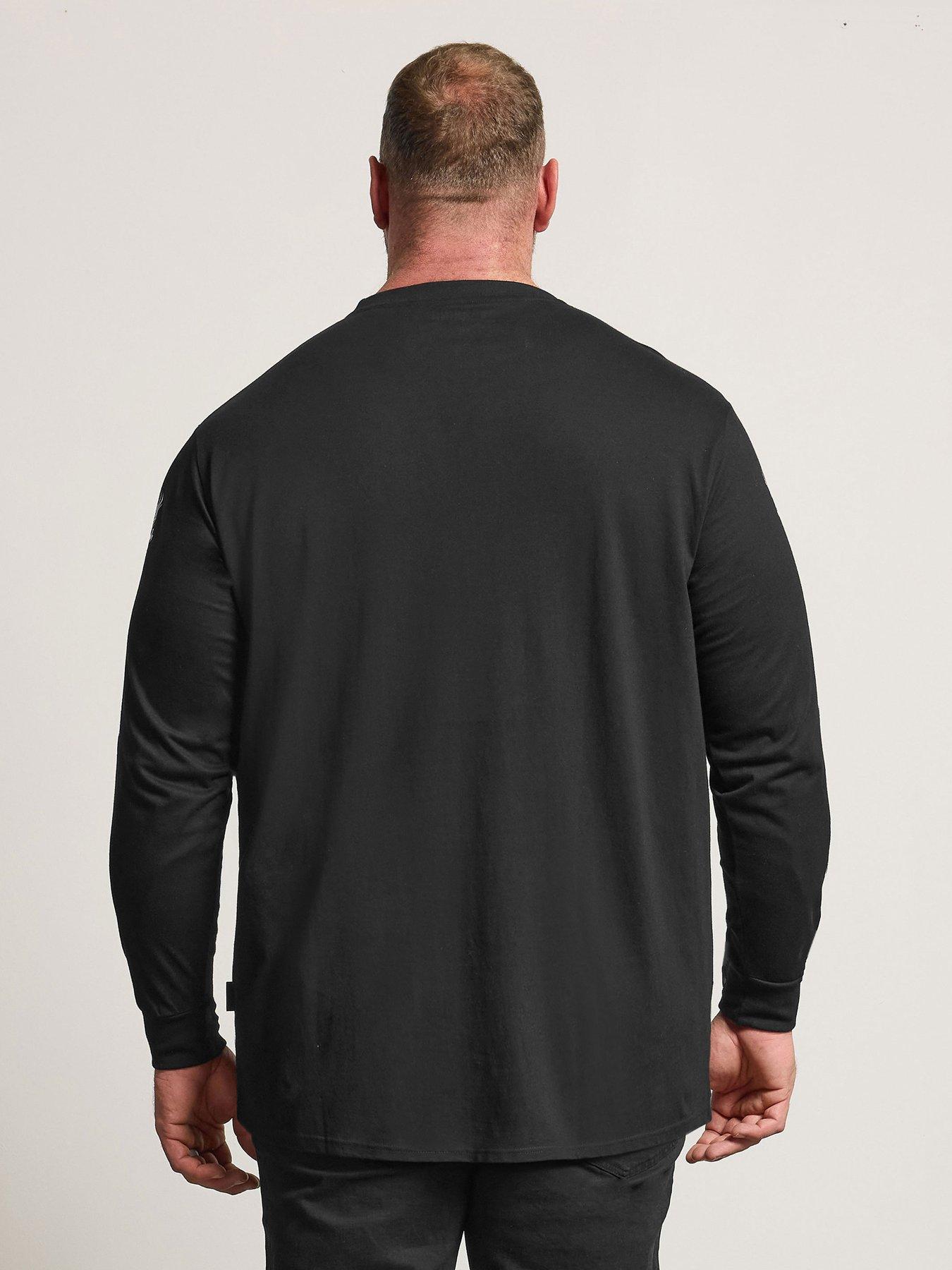  image of badrhino-dragon-longline-t-shirt-black