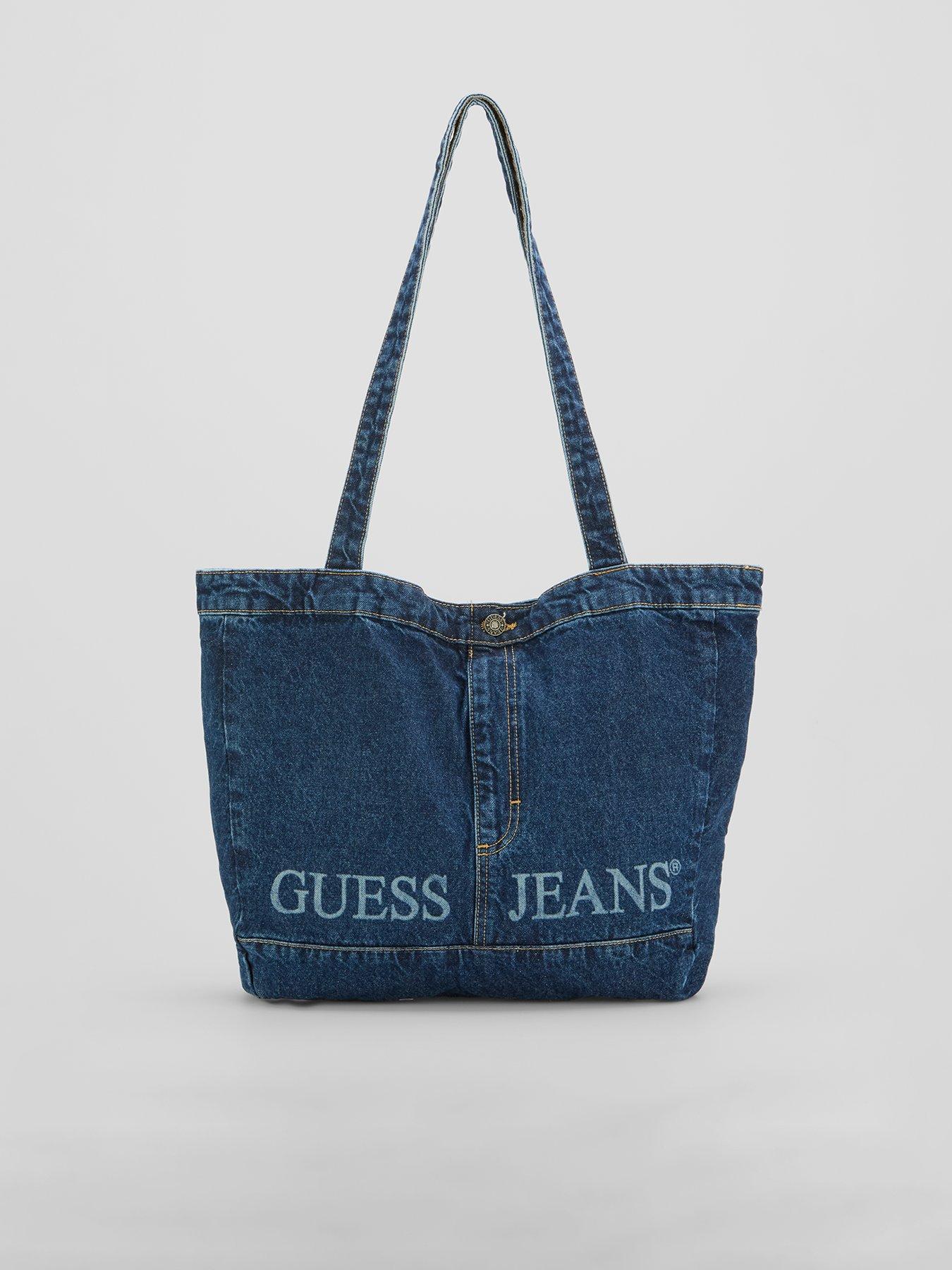 Guess Denim Tote Bag - Blue