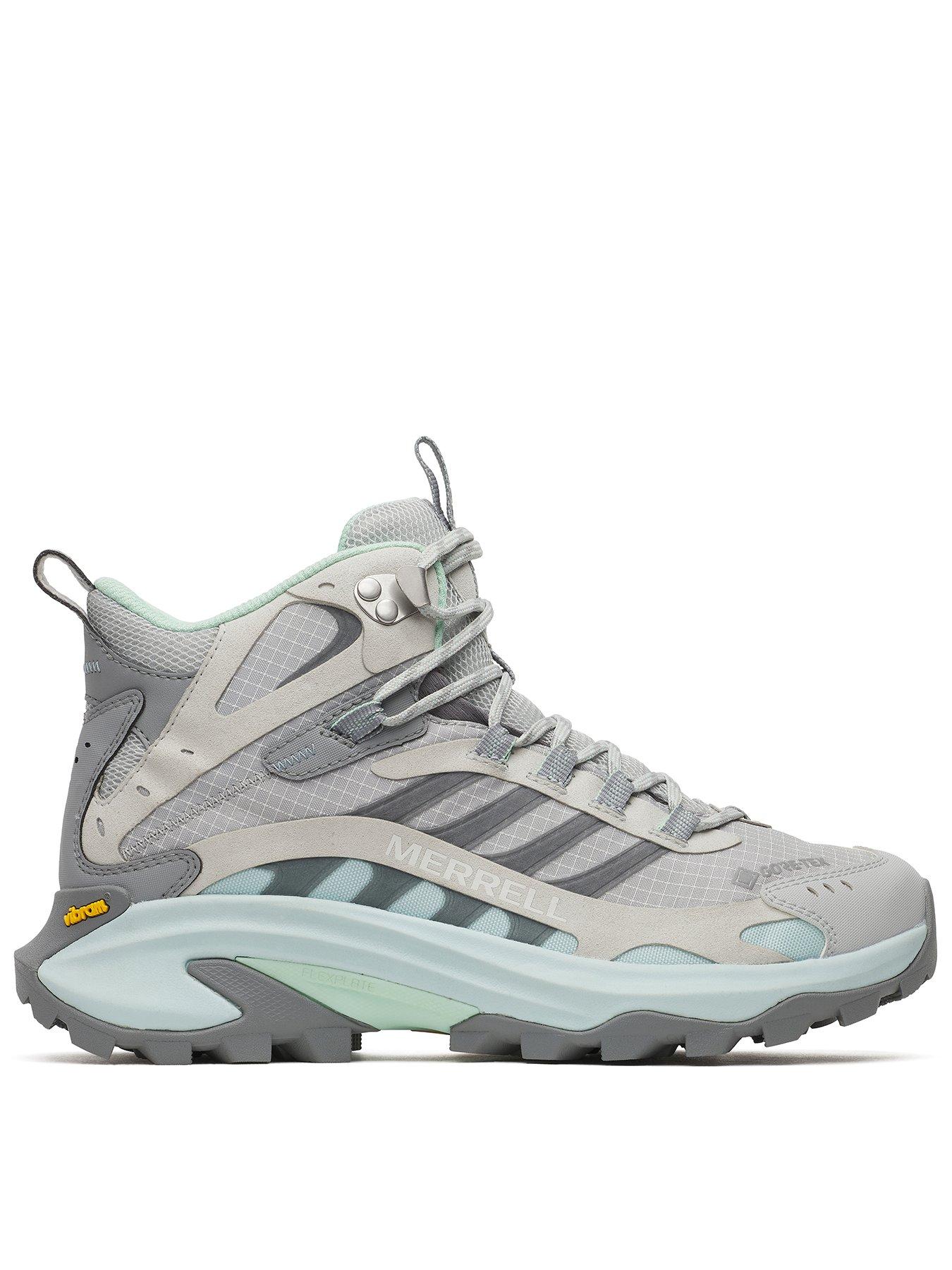 Merrell Womens Moab Speed 2 Mid Goretex Hiking Boots - Grey