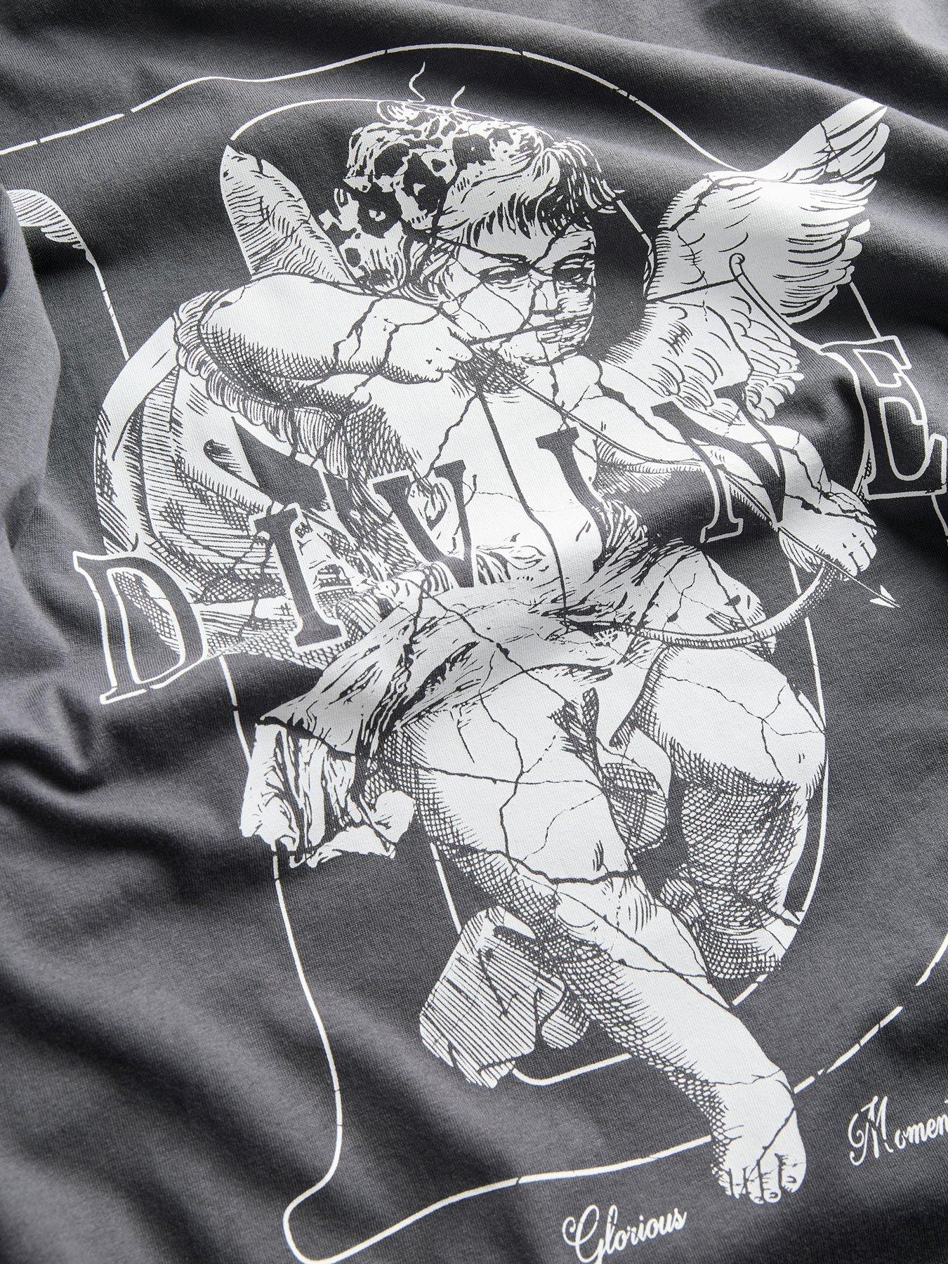 Image 4 of 4 of Jack & Jones Divine Graphic T-Shirt - Grey