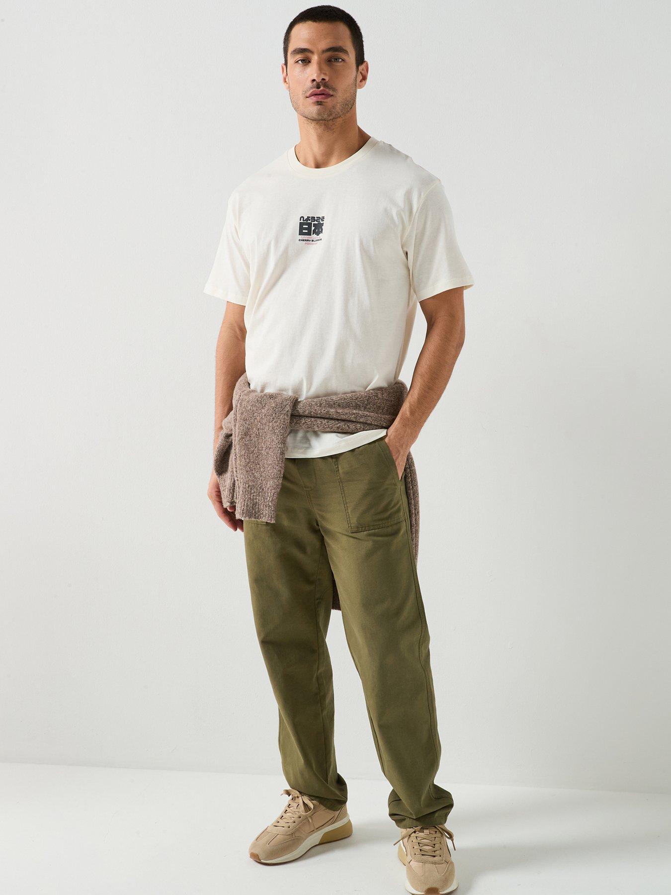  image of jack-jones-cherry-graphic-t-shirt-off-white