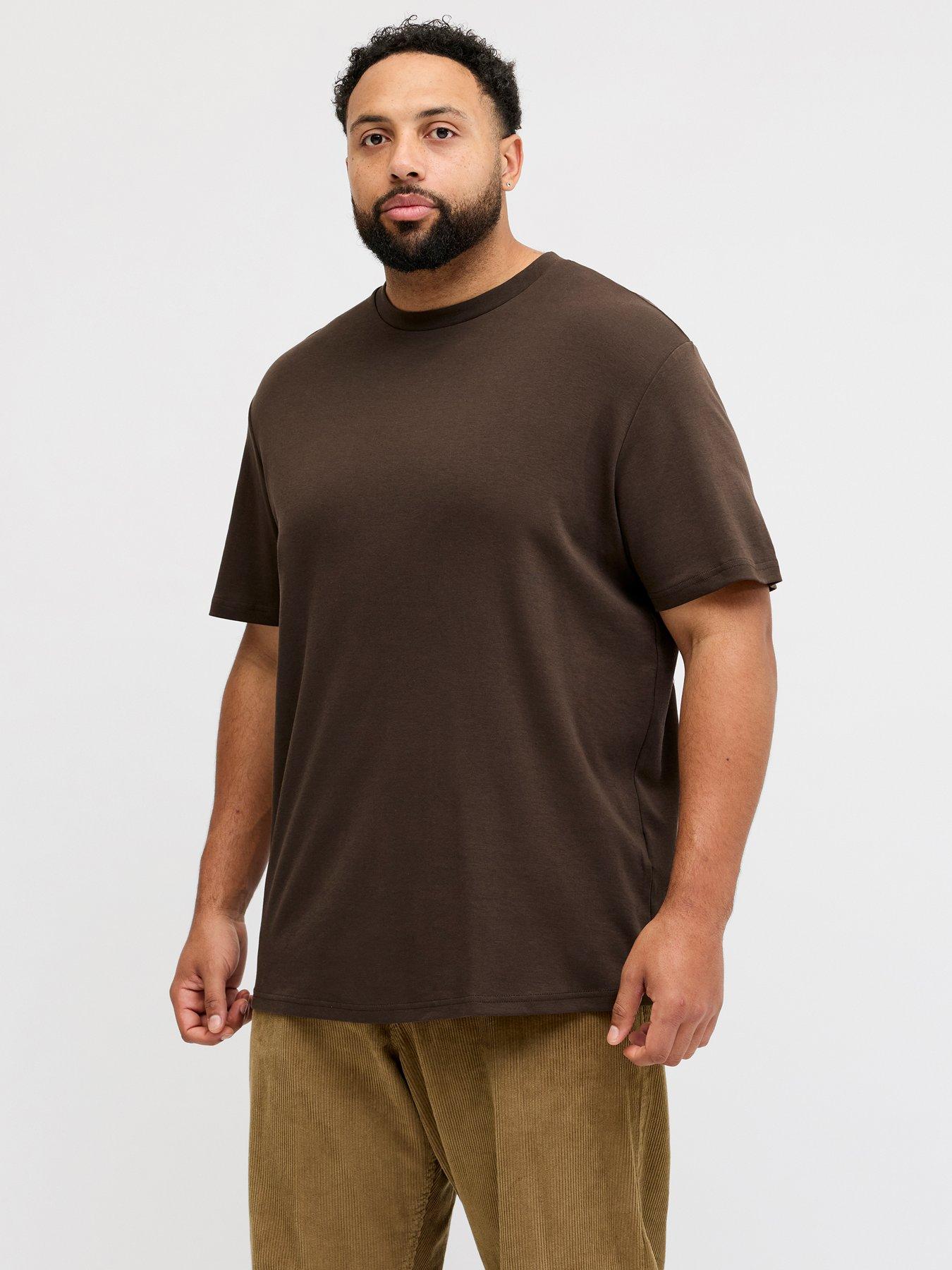 Image 4 of 7 of Jack & Jones Plus Back Graphic T-Shirt - Brown